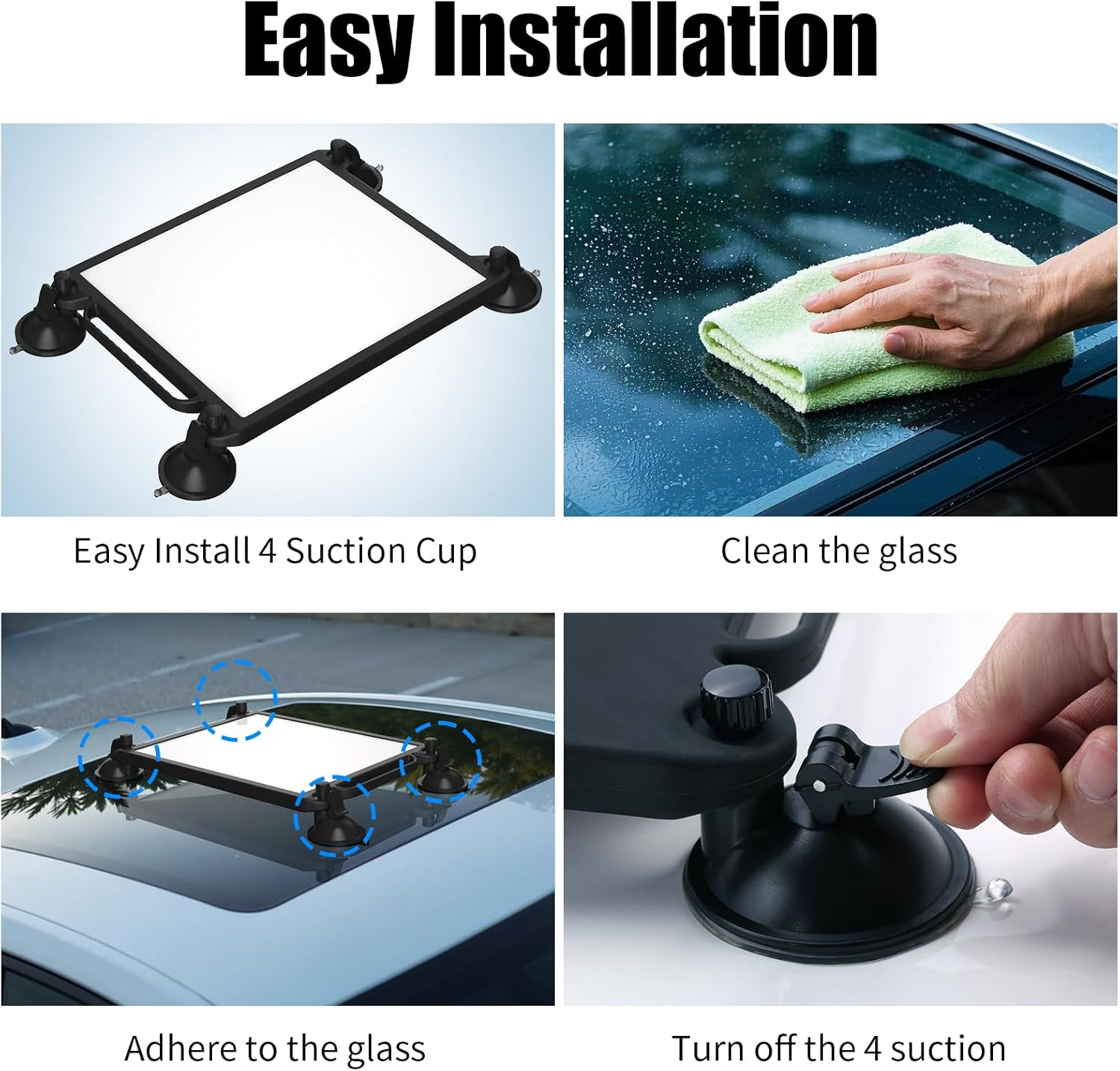 Starlink Mini Sunroof Suction Cup Mount with Luquid Silicone Protective Case,Starlink Mini Protective Case for Dish Antenna,Mounting Kit for Car Windows and Sunroofs - Starlink Mini Car Mount image number 5