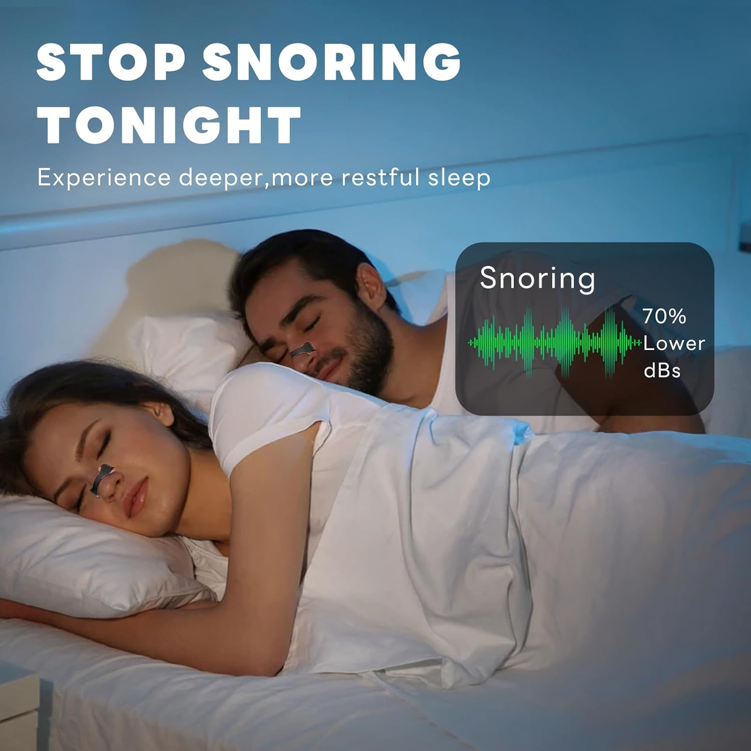 Nozibye Magnetic Nose Strip, Value Pack (30 Pairs, Black), for 30 Days - anti Snoring Magnetic Nasal Strips, Boost Oxygen & Improve Sleep image number 3