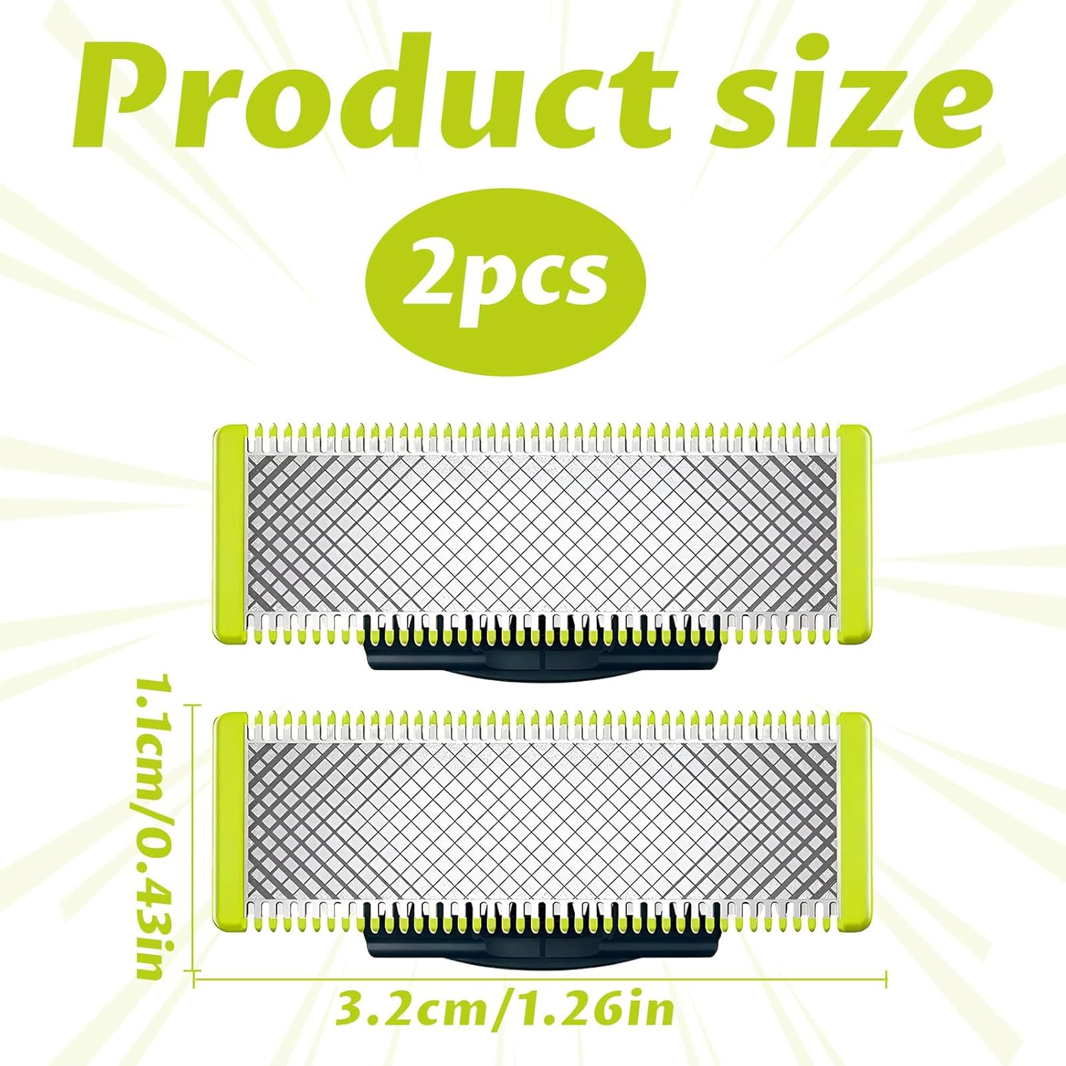 Blade for Philips Oneblade Replacement Blade, Razor Blade for Phillips One Blade Replacement, One Blade Replacement Head Suitable for Oneblade Razor, Compatible with QP210/50, 220 2523 2520 2527, Etc image number 1