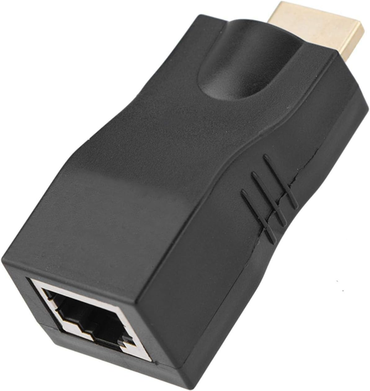 Dilwe HDMI to RJ45 Converter, 30M Lossless Single Cable Extender, 4K * 2K HDMI to RJ45 Conversion Adapter, Supports HDMI1.4 3D 1080P, Plug and Play, Stable Transmission image number 5