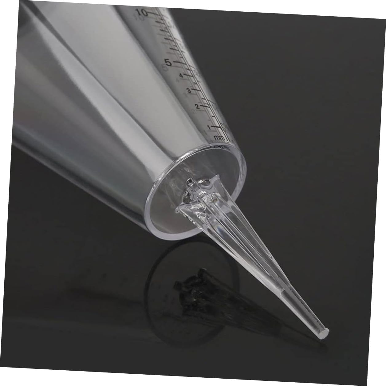 Angoily 2Pcs Transparent Cone Shaped Rain Gauge with Scale Portable Lawn and Farming Rainfall Measuring Cup for Outdoor Garden and Meteorological Use image number 1