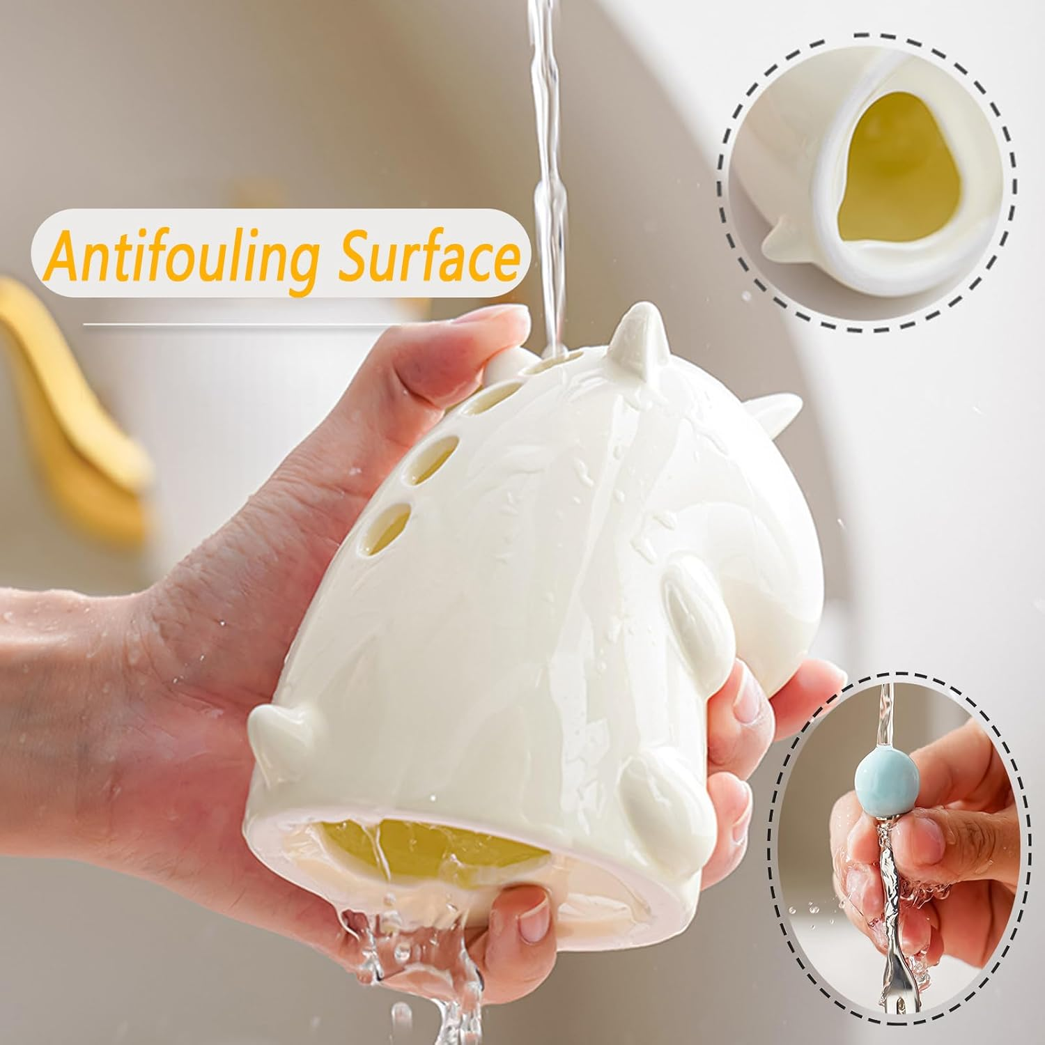 Kids Unicorn Stainless Steel Fork Set with Ceramic Holder | 4-Piece Utensil Set for Ages 3+ | Non-Toxic, Easy-Grip Design | Charming Pastel Decor for Girls' Kitchens & Dining Tables