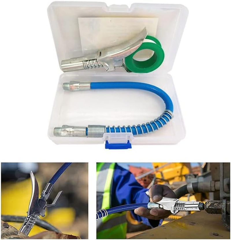 1/8" NPT Grease Gun Coupler Quick Release Lock on Coupling Car Workshop Farm image number 2