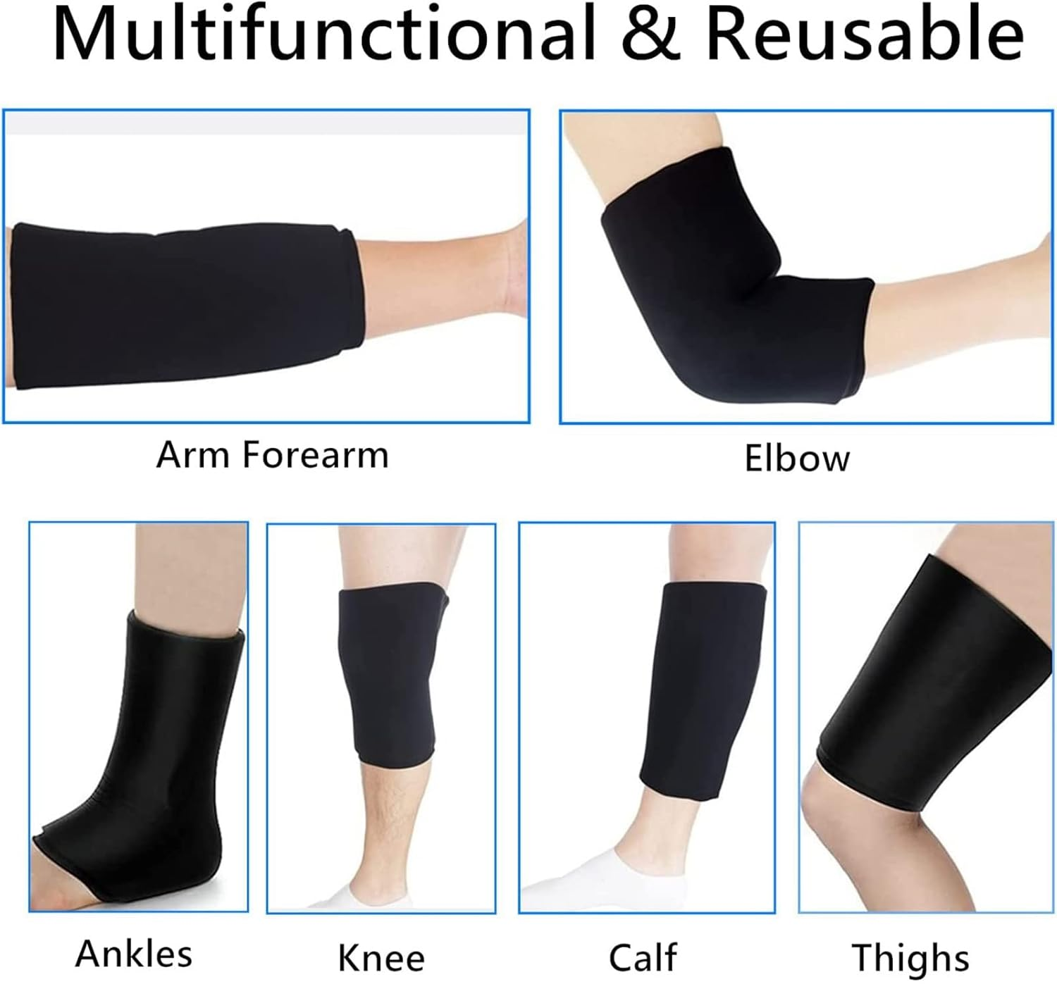 Elbow Ice Pack for Injuries Hot and Cold Therapy for Pain Relief Knee Gel Ice Wrap for Recovery Tendonitis and Tennis Elbow Gel Pack (S) image number 2