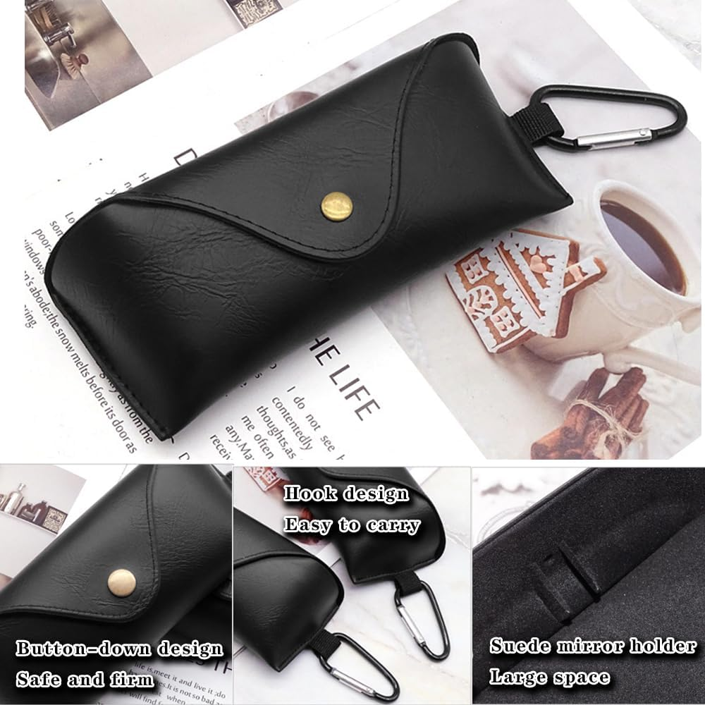 Sunglasses Bag, 2 Pack Eyeglasses Cases, Protective Glasses Case Sunglasses Case for Men,Women