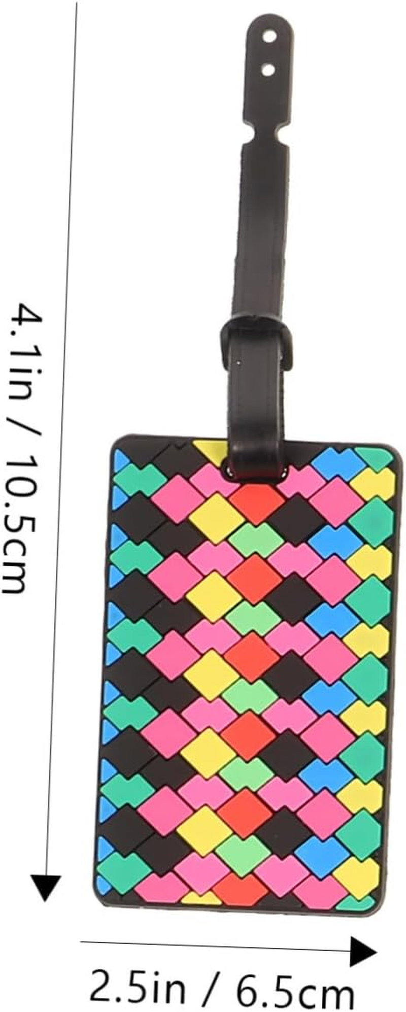 BUTIFULSIC 8Pcs Korean Version Luggage Tag Travel Accessories Baggage Labels Bright PVC Id Tags for Suitcases image number 5