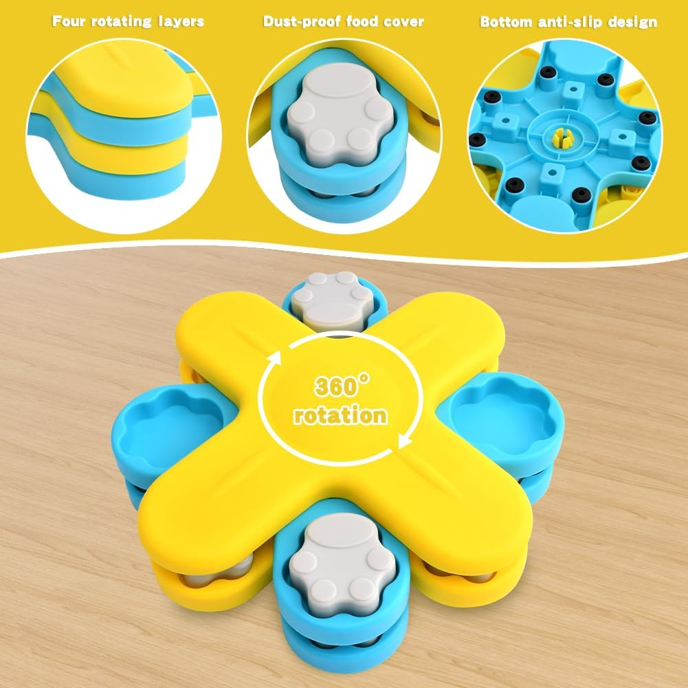 Dog Puzzle Toy, Dogs Puzzles Feeder, Puppy Enrichment Toy for Large Medium Small Dogs, Interactive Do-G Toys Treat Puzzle Dog Enrichment Toys image number 4