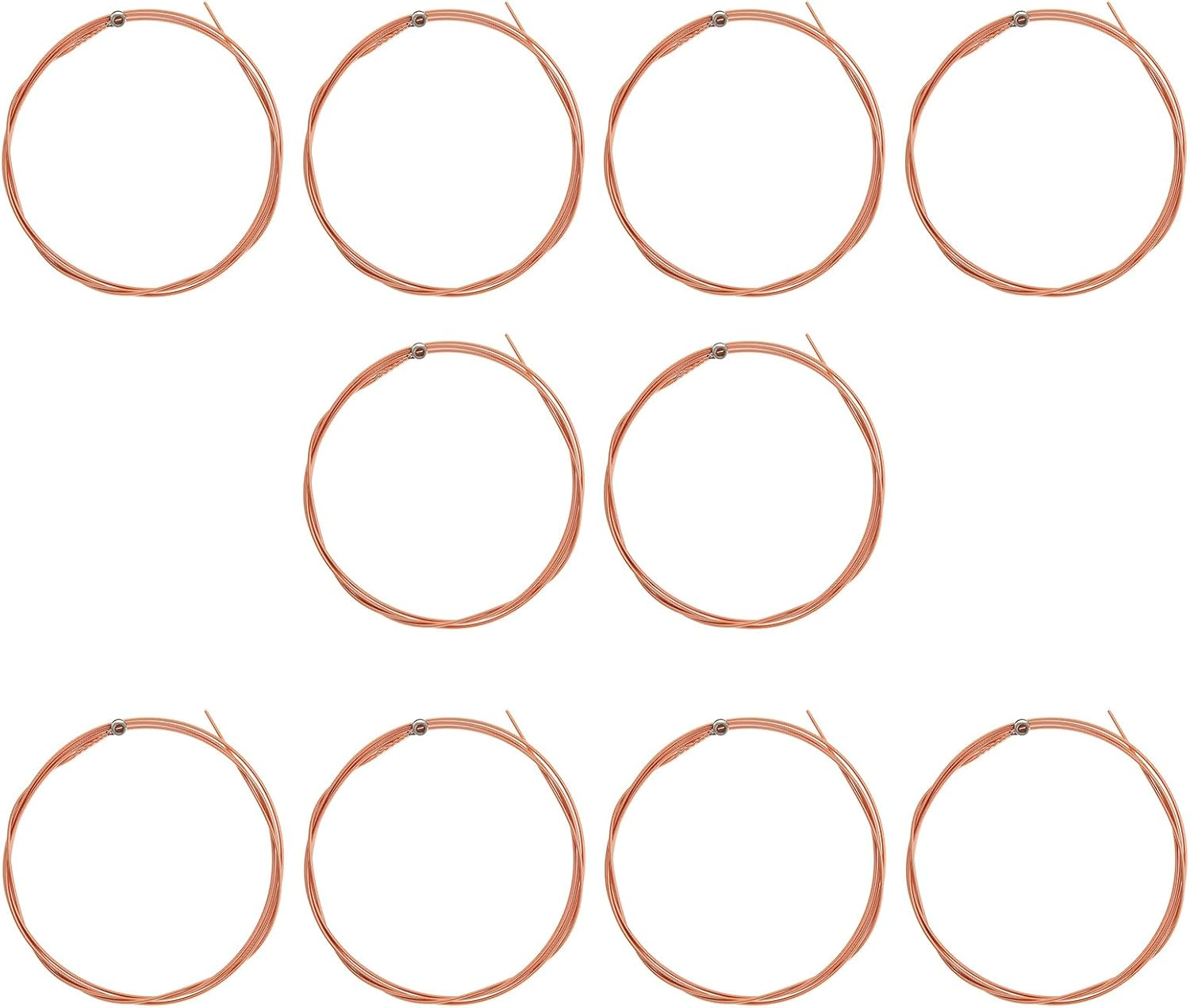 10Pcs E-6Th Guitar Strings Guitar Low E String 88Cm Acoustic Guitar String Folk Guitar String Resistant Rust Copper String Guitar String Replacements