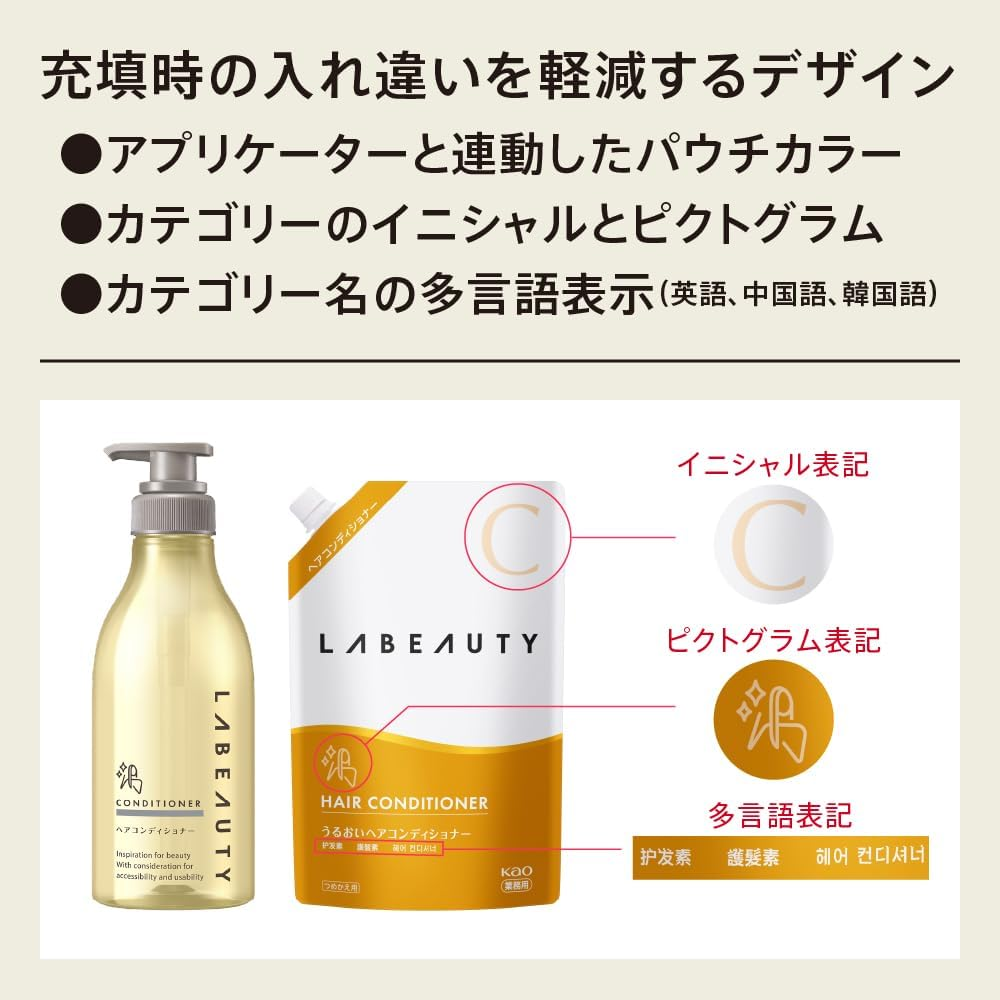 Kao Applicator Love Beauty Moisturizing Hair Conditioner, Round, 13.5 Fl Oz (400 Ml), for Packaging Sale, Commercial Use, Kao Professional Service image number 4