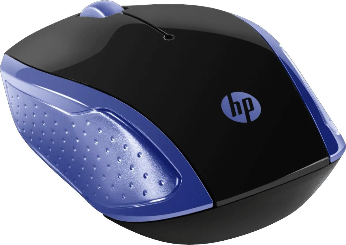 HP Wireless Mouse 200, 2.4Ghz, Ambidextrous Design, 3 Buttons, 1000 DPI Red Optical Sensor, Windows/Macos/Chromeos Compatible, Includes Dongle & Batteries, Marine Blue, 2HU85AA