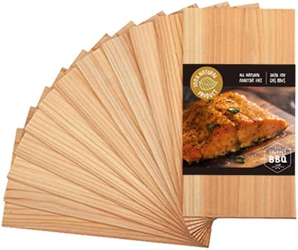 Bigger 12 PK, Cedar Planks for Grilling Salmon,11"X 5.75" Better Smoking, Add Best Smoky Flavor to Salmon, Veggies, Restaurant Quantity