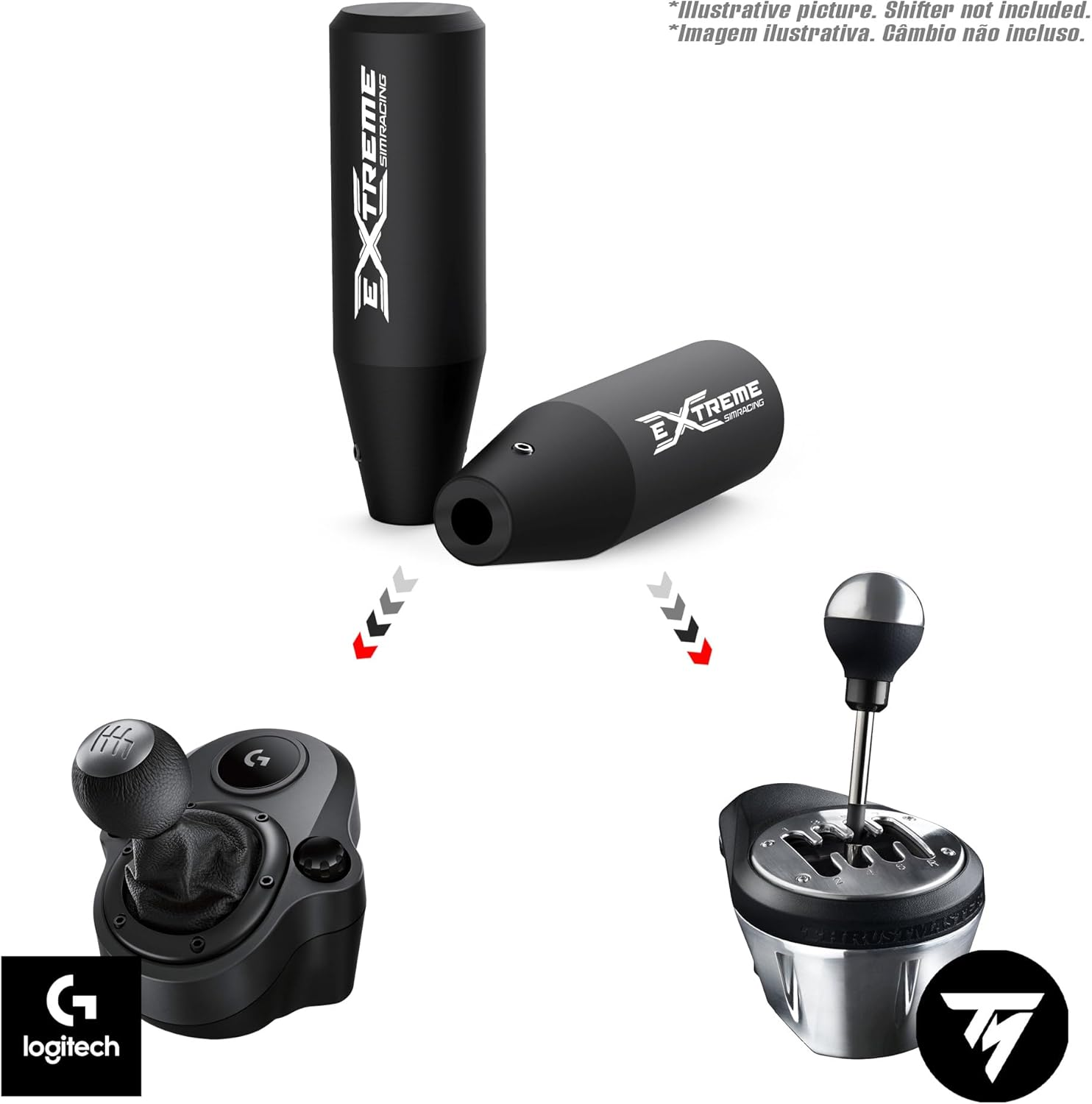Extreme Sim Racing Shift Knob Add-On for Logitech G25, G27, G29, G920 and Thrustmaster TH8 image number 1