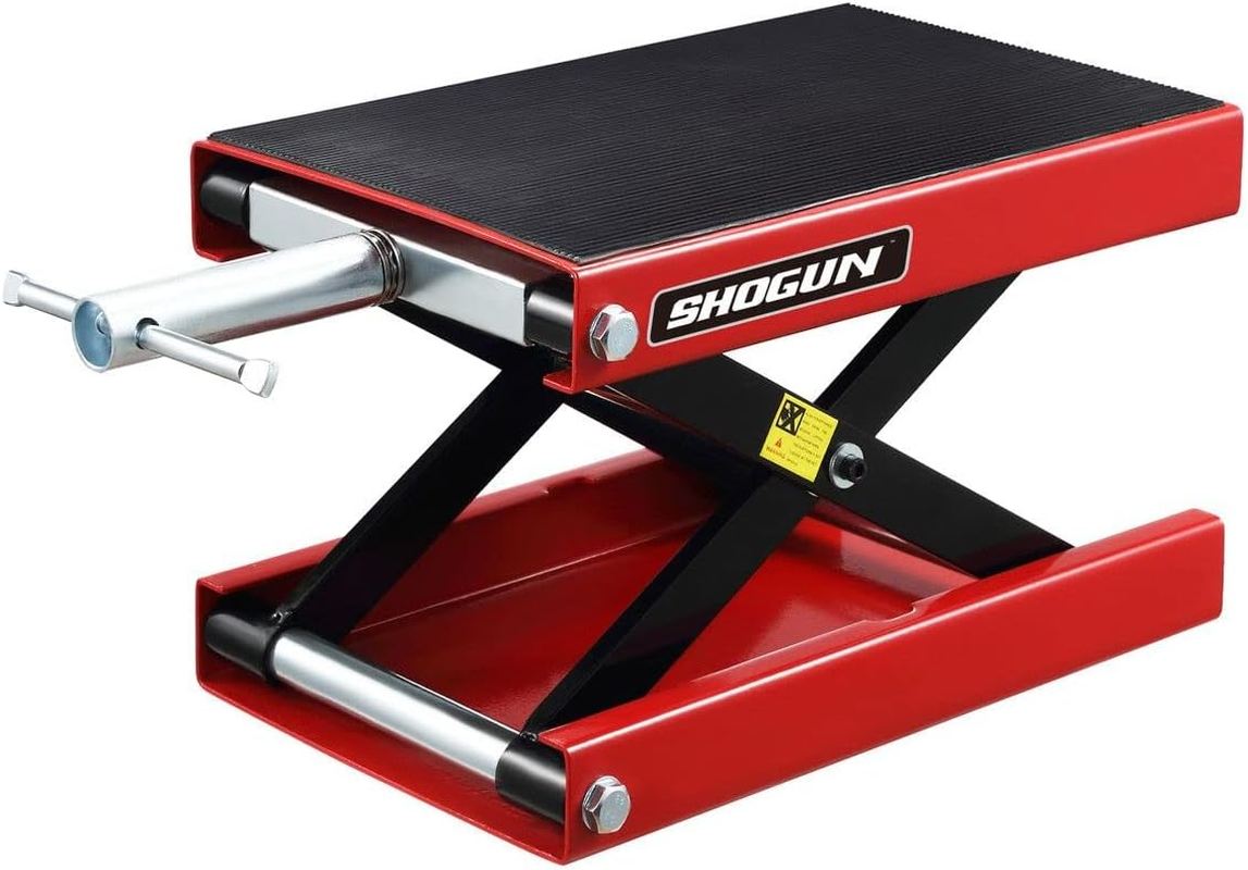 SHOGUN Motorcycle Lift Stand Motorbike Lifting Jack Hoist ATV Dirtbike Work Platform Repair Bench 500Kg Max Load image number 5