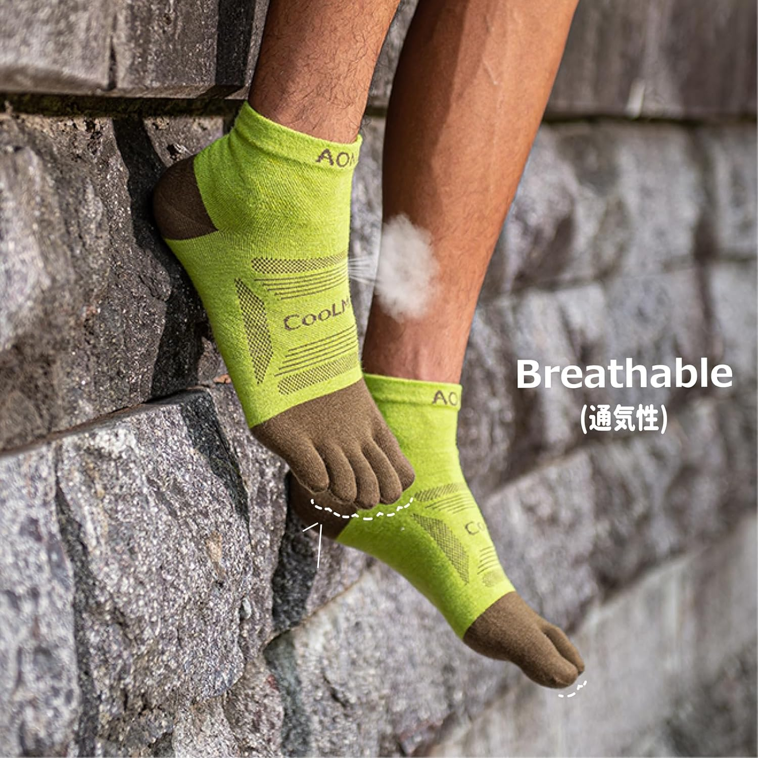 Azarxis 3 Pairs Toe Socks for Men Women Five Finger Socks Athletic Breathable Sweat Wicking Quick-Dry Running Sport Socks (C# Quarter High - 3 Pairs, Small) image number 3