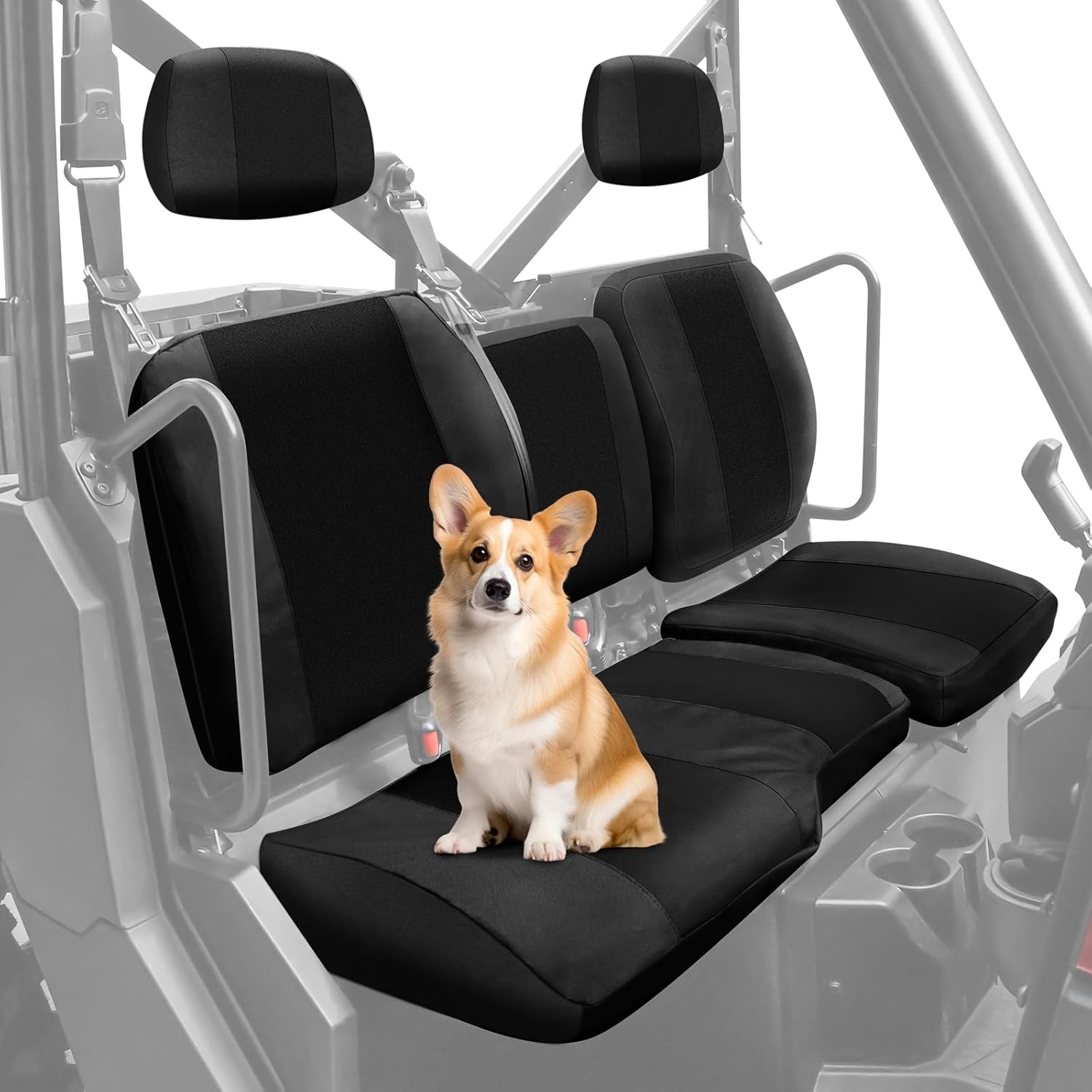 MDPROMCP Ranger XP 1000 Seat Cover, Split Back Ranger Seat Covers Compatible with 2018 2019 2020 2021 2022 2023 2024 2025 Polaris Ranger XP 1000, 2020 2021 2022 Ranger 1000 Black