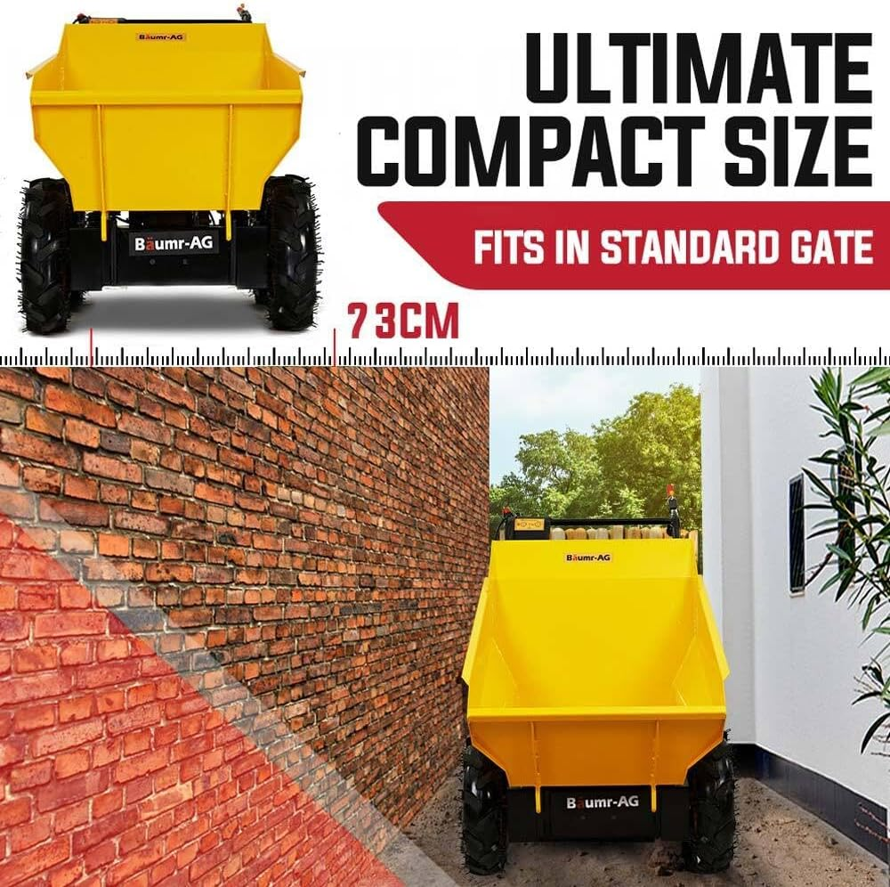 Baumr-Ag 196Cc Petrol Wheelbarrow Dumper 6.5HP Power Mini Dumper Barrow Motorised - BPR880 image number 4