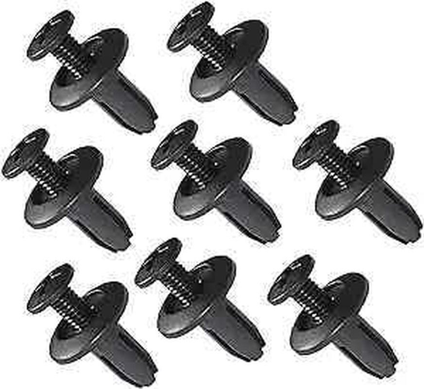 100* Auto Car Door Fender Compatible with 6Mm Hole Push Plastic Rivets Retainer Clips Black image number 1