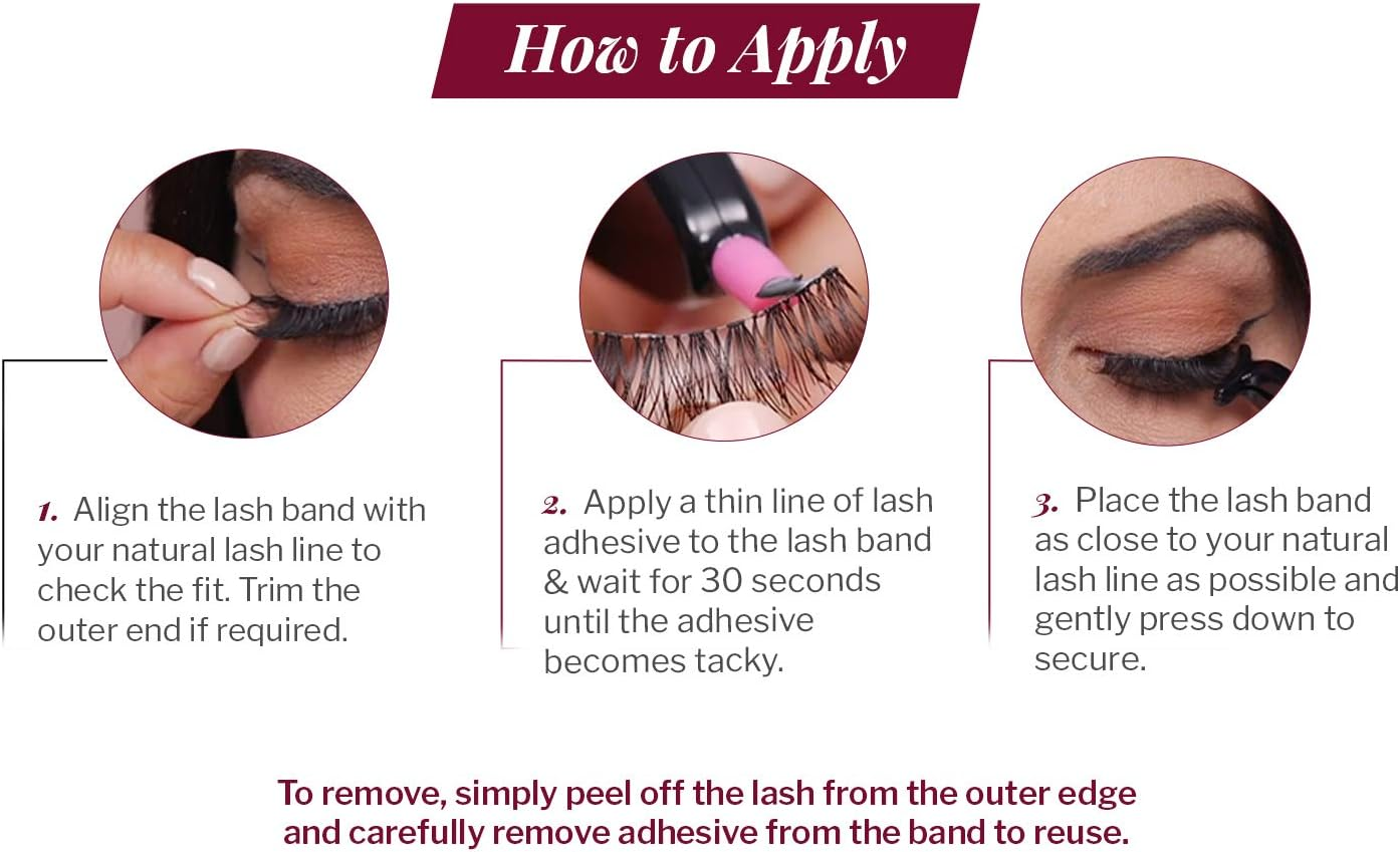 Ardell Extension FX D Curl False Eye Lashes for Eye Widening Effect, 4 Pack image number 5