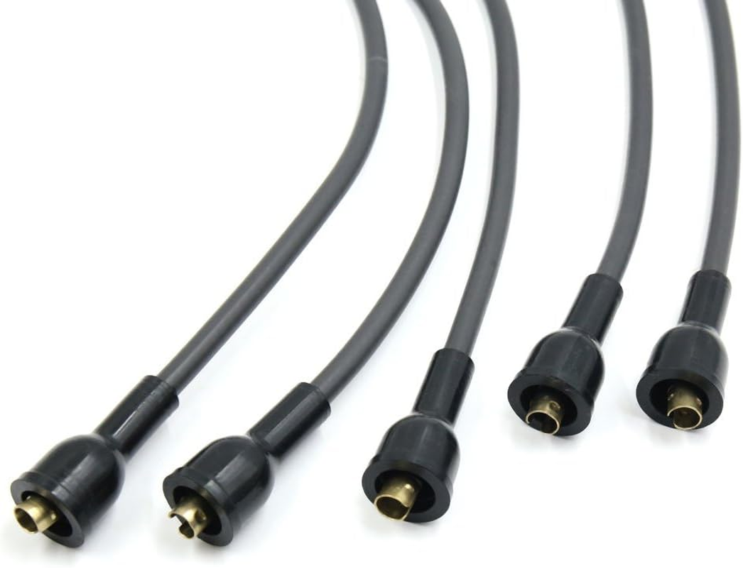 Uxcell Car Spark Plug Wires Set of 5 Ignition Cable Wire for Volkswagen 1946-1979 09001 image number 4