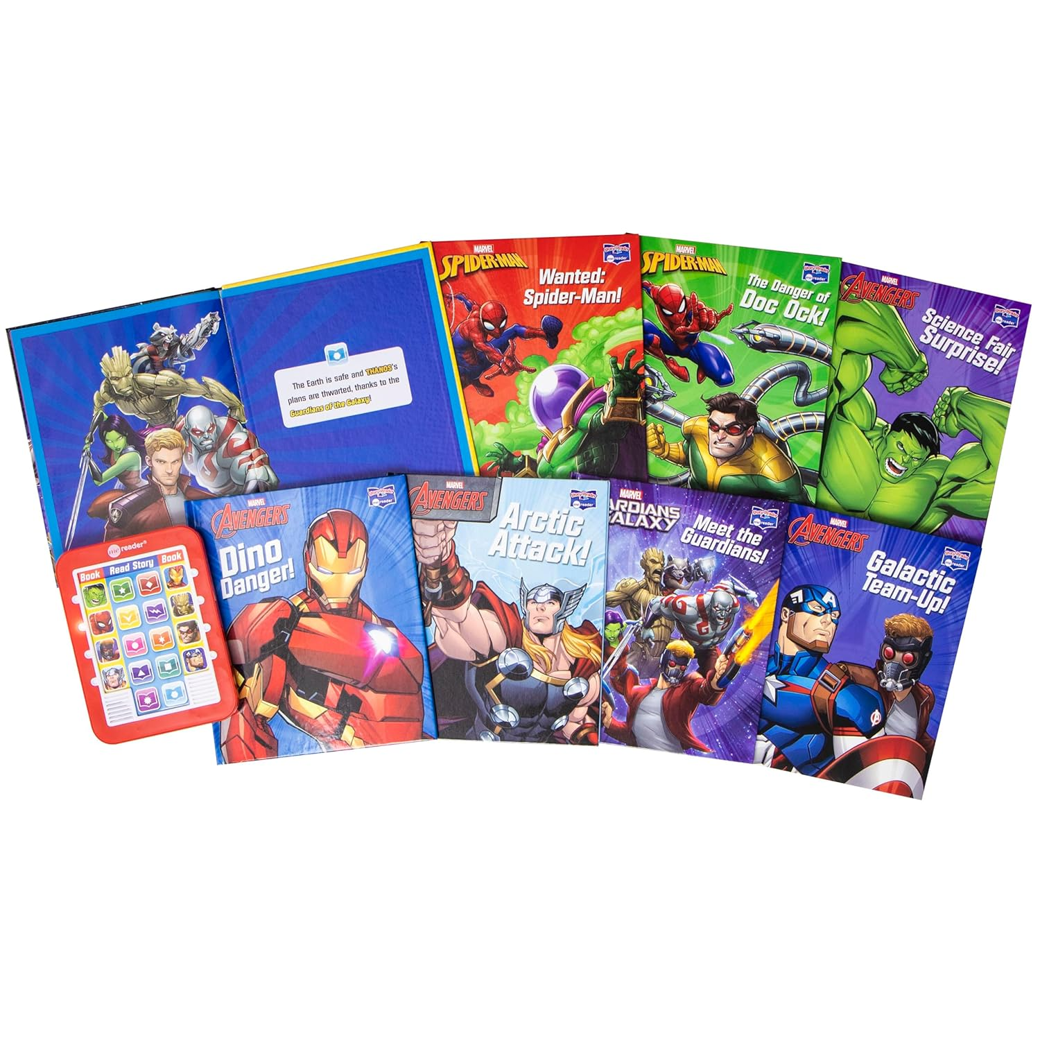 Marvel: Me Reader 8-Book Library and Electronic Reader Sound Book Set image number 1