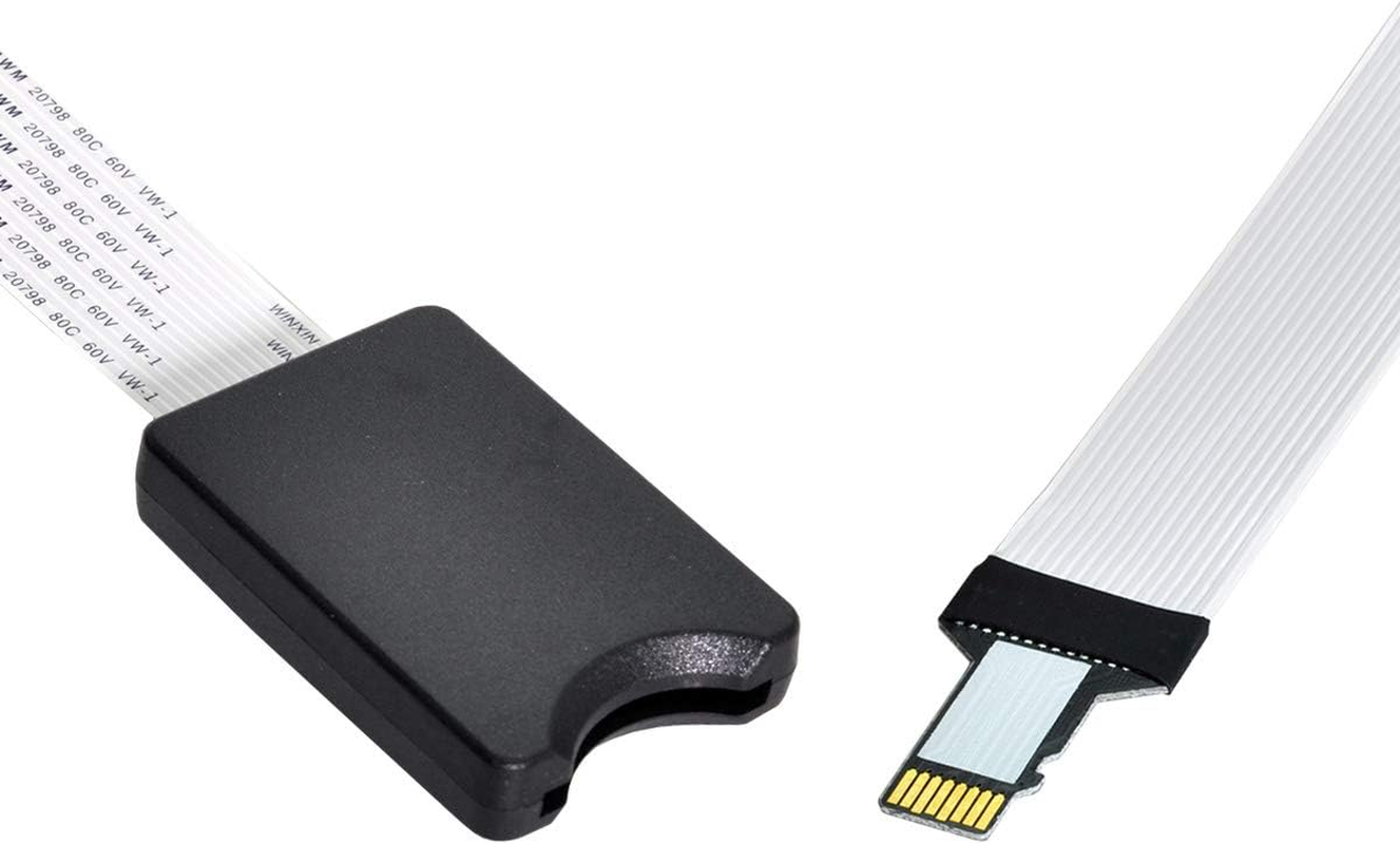 Chenyang Micro SD Extension Cable Adapter - Male to SD/SDHC/MMC/RS-MMC Female, Soft Flat FPC image number 2
