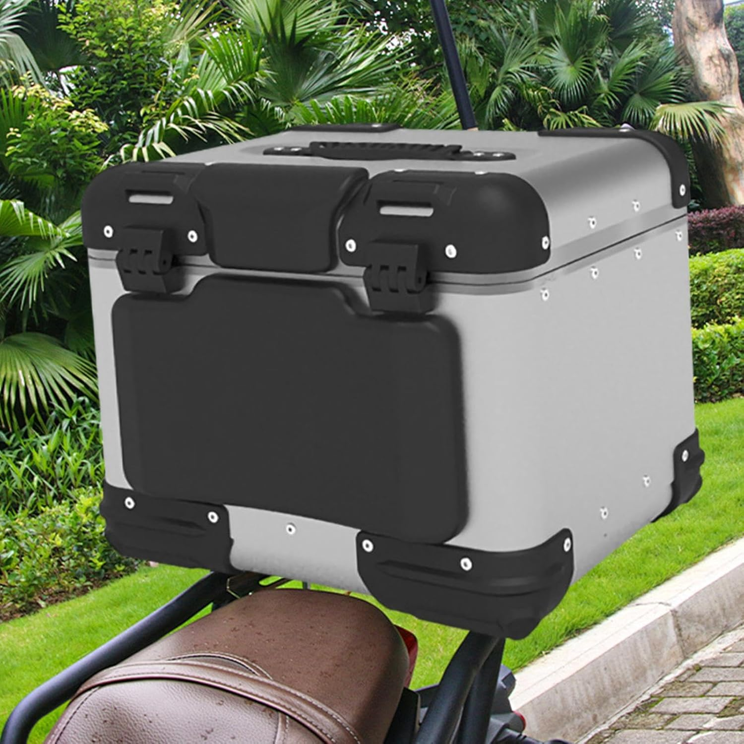 Motorcycle Luggage Back Rest - Motorcycle Back Pads, Passenger Backrest | Motorcycle Back Pads, Long Ride Comfort Motorcycle Passenger Cushion, Rear Trunk Sponge Pad for Bicycle