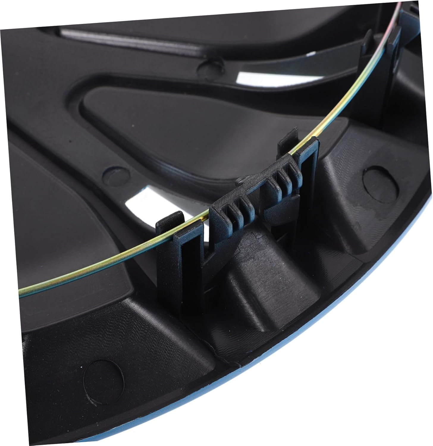 GLEAVI 15 Inch Car Hubcaps Decorative Wheel Hub Caps Universal Automotive Rim Covers Blue Black for Vehicle Wheel Protection and Styling