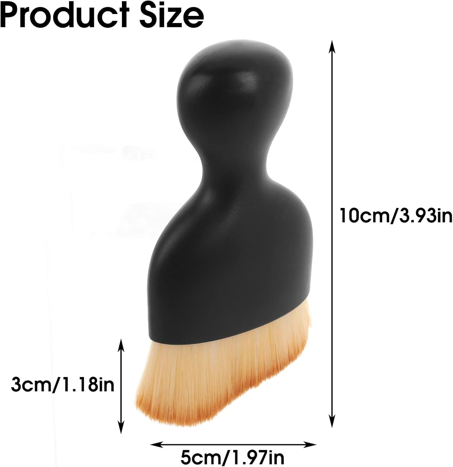 2PCS Car Interior Cleaning Brush Soft Cleaning Brushes Dust Removal Detailing Brush Clean Tools for Automotive Air Conditioner Vents image number 3