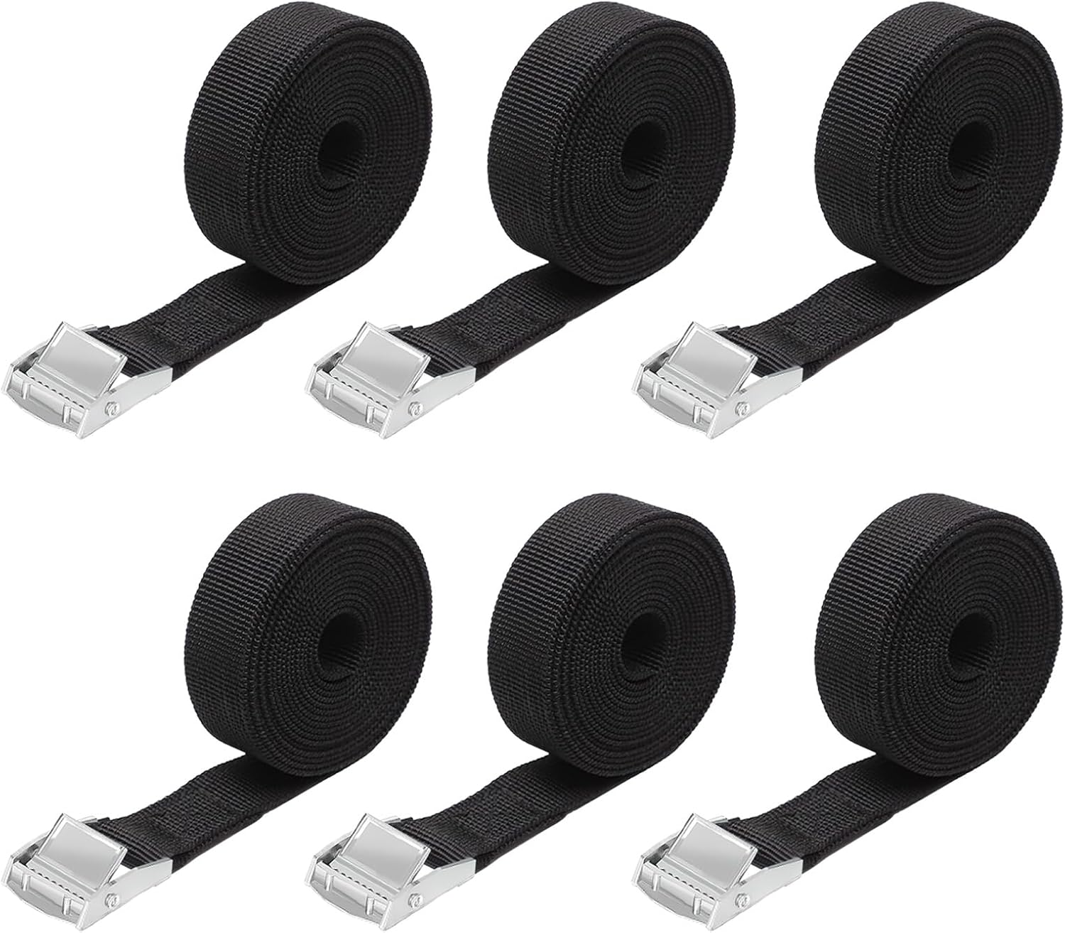 Lashing Straps Short Pack of 10 50 Cm Lashing Straps Bicycle Bicycle Carrier Lashing Straps Fastening Straps Tie down Straps with Clamping Lock for Car Small Bicycle Motorcycle Luggage Packages image number 2