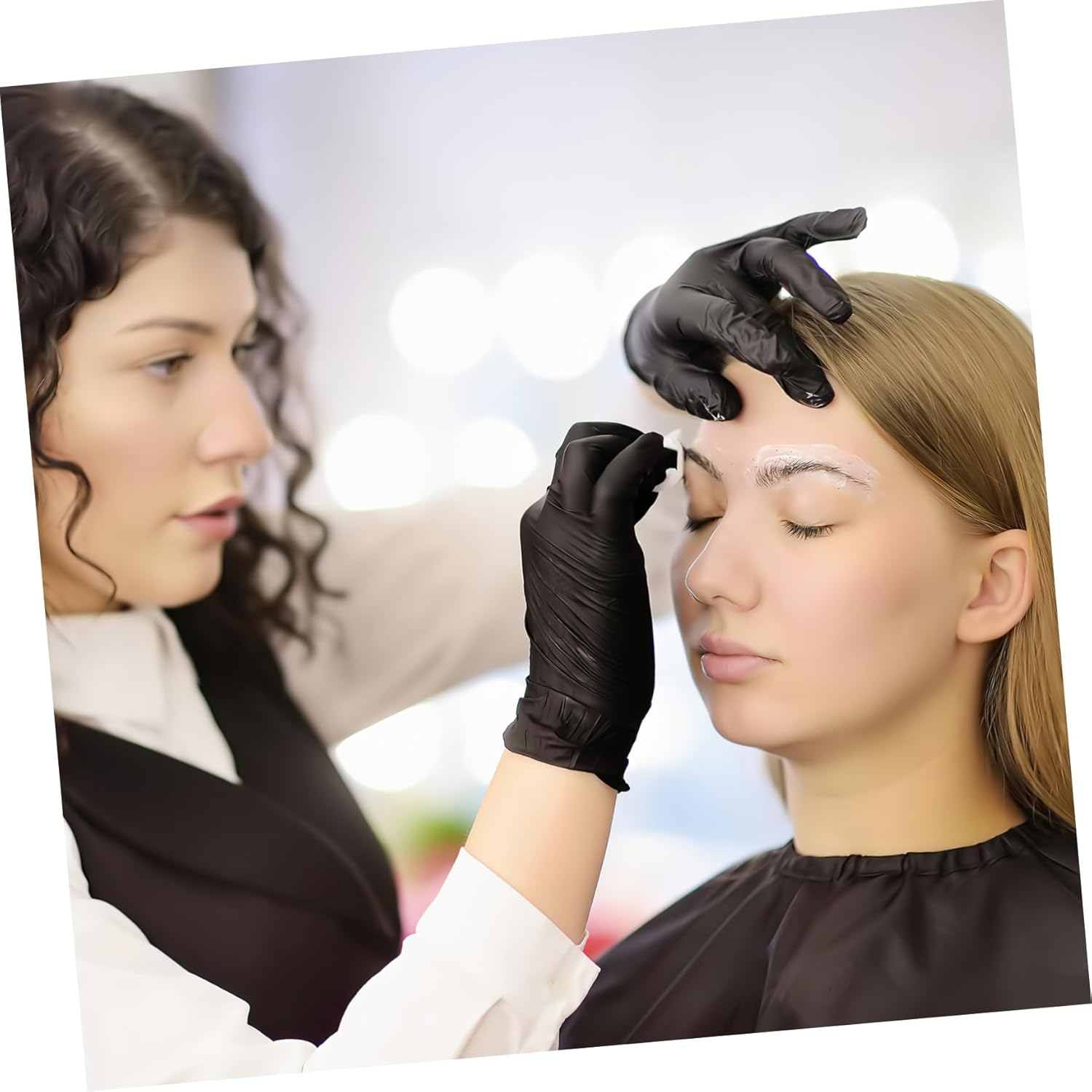 DEARMAMY 3Pairs Hair Dye Gloves Slip Resistant Shampoo Gloves for Hair Coloring Barber Salon Use Protective Washable for Women Men image number 2