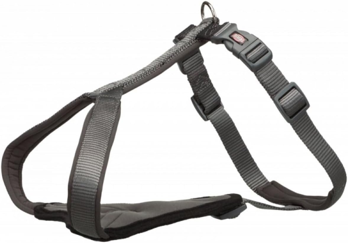 TRIXIE Dog Premium Y Harness, L - XL: 80-95 Cm/25 Mm, Graphite (Advent 03) image number 2