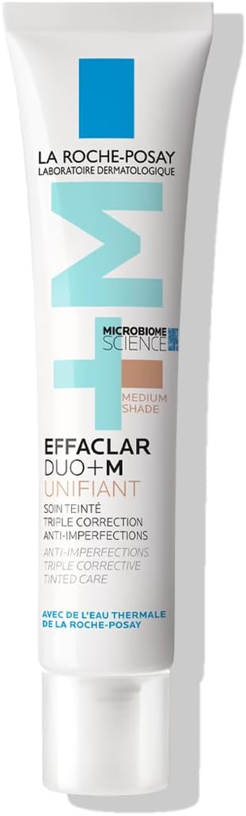 La Roche-Posay Medium Tinted Moisturiser Cream 40Ml, Effaclar Duo+M Unifiant Anti-Imperfections Anti-Blemish Moisturising Lotion for Oily, Acne-Prone Skin, Pimples, Blackheads & Post-Acne Marks image number 1