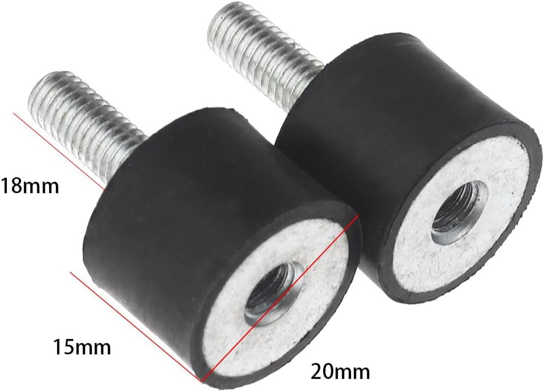 4Pcs M6 / M8 Rubber Shock anti Vibration Isolator Mounts Bobbin Thread Screw image number 4