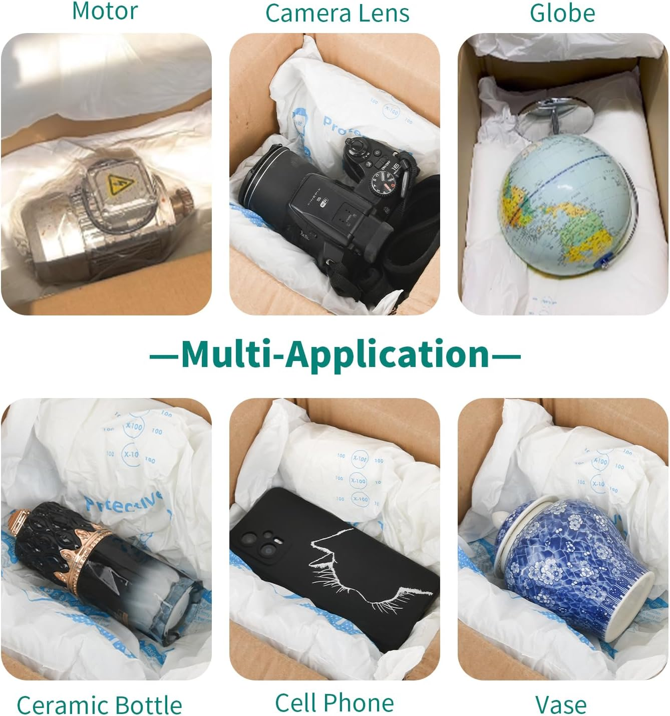 8 Pcs 14&rdquo;X16&rdquo; Expanding Foam Packaging for PC & Irregular-Shaped Items - Shockproof Expandable Packing Foam, Protective Computer Shipping Material for Electronics & Fragile Devices image number 4