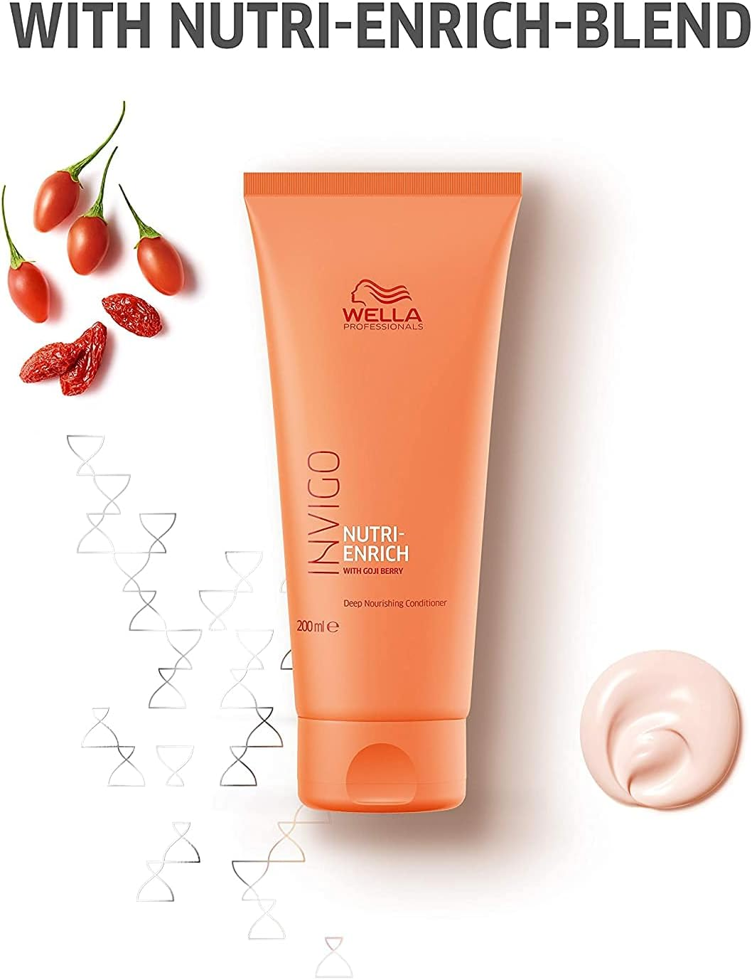 INVIGO Wella Professional Invigo Nutrienrich Deep Conditioner, 7.8 Fl Oz (200 Ml), Treatment, Orange, 200Ml (X1) image number 2