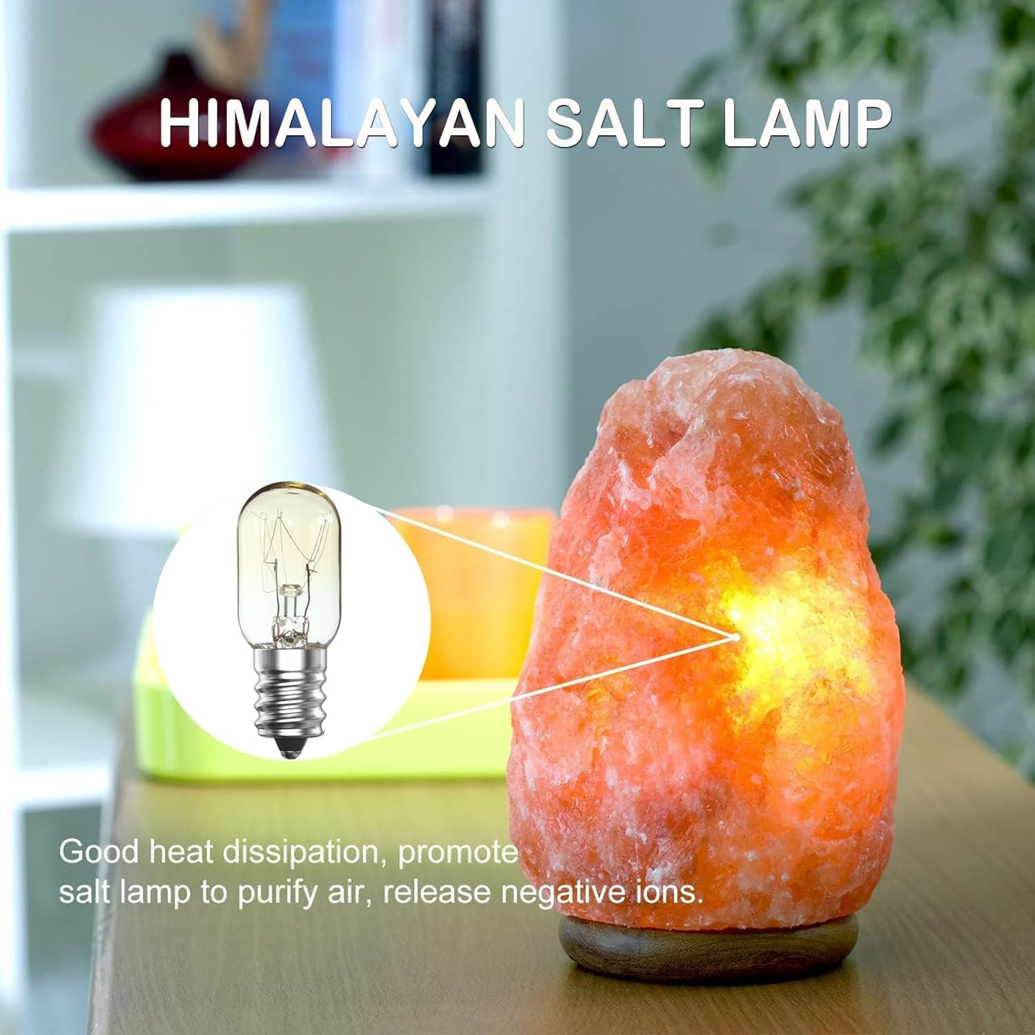 15 Pack Salt Lamp Bulb | Oven Bulb | Fridge Bulb | Small Screw E14 20W Bulb <300&deg;C Dimmable Incandescent Bulbs Pygmy Bulb for Oven Light Bulb | Himalayan Salt Lamp Light Bulbs | Lava Lamp image number 2