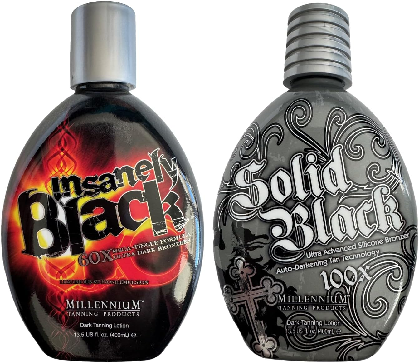 Millennium Tanning Products, Solid Black 100X (13.5 Oz) and Insanely Black 60X (13.5 Oz) image number 6