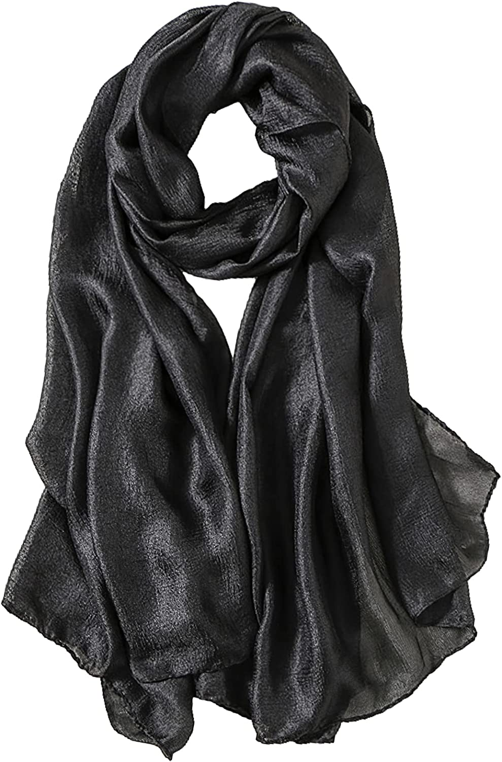 Amokk Long Scarves for Women Lightweight Solid Shawls and Wraps for Evening Dresses