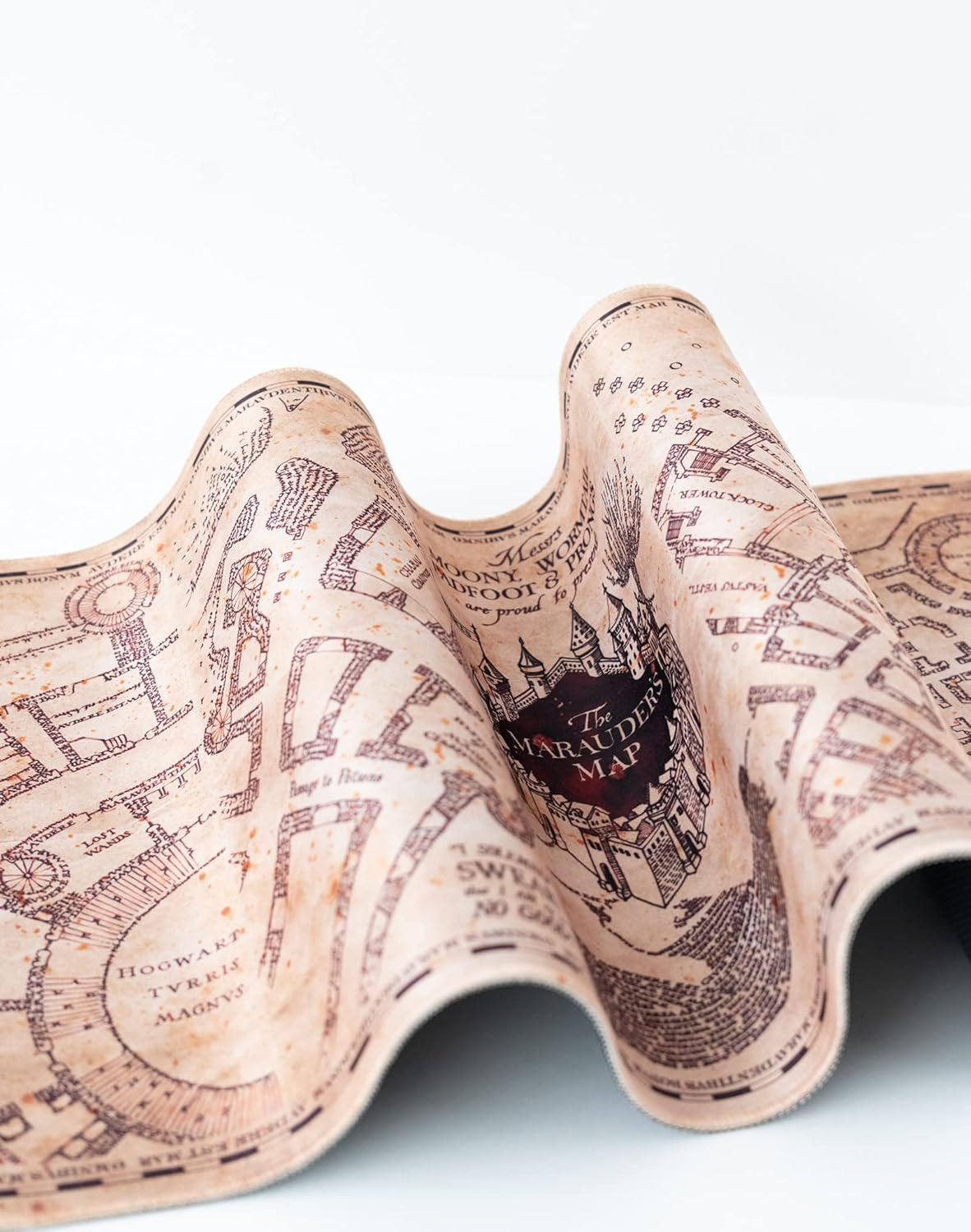 Grupo Erik Harry Potter the Marauder'S Map XXL Mouse Mat - Desk Pad - 31.5 Inch X 13.78 Inch Non-Slip Rubber Base Mouse Pad, Gaming Mouse Pad, Keyboard Mouse Mat - Harry Potter Gifts - Jurassic Park Yellow image number 4