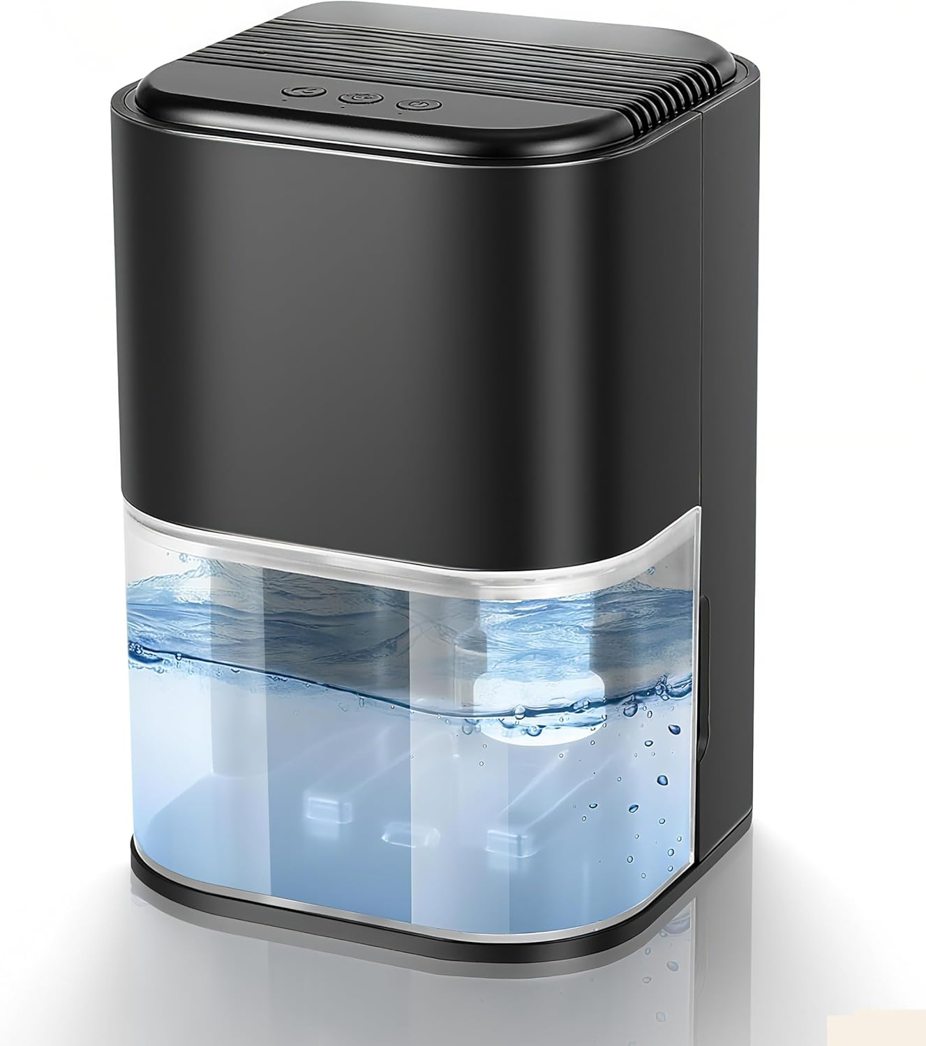 2000ML Dehumidifiers for Home, Air Purifier Dehumidifier for Room Damp with LED Light, Auto Shut Off, Portable and Ultra Quiet for Drying Clothes, Bedroom, Bathroom, Wardrobe - Black (AU PLUG) image number 2