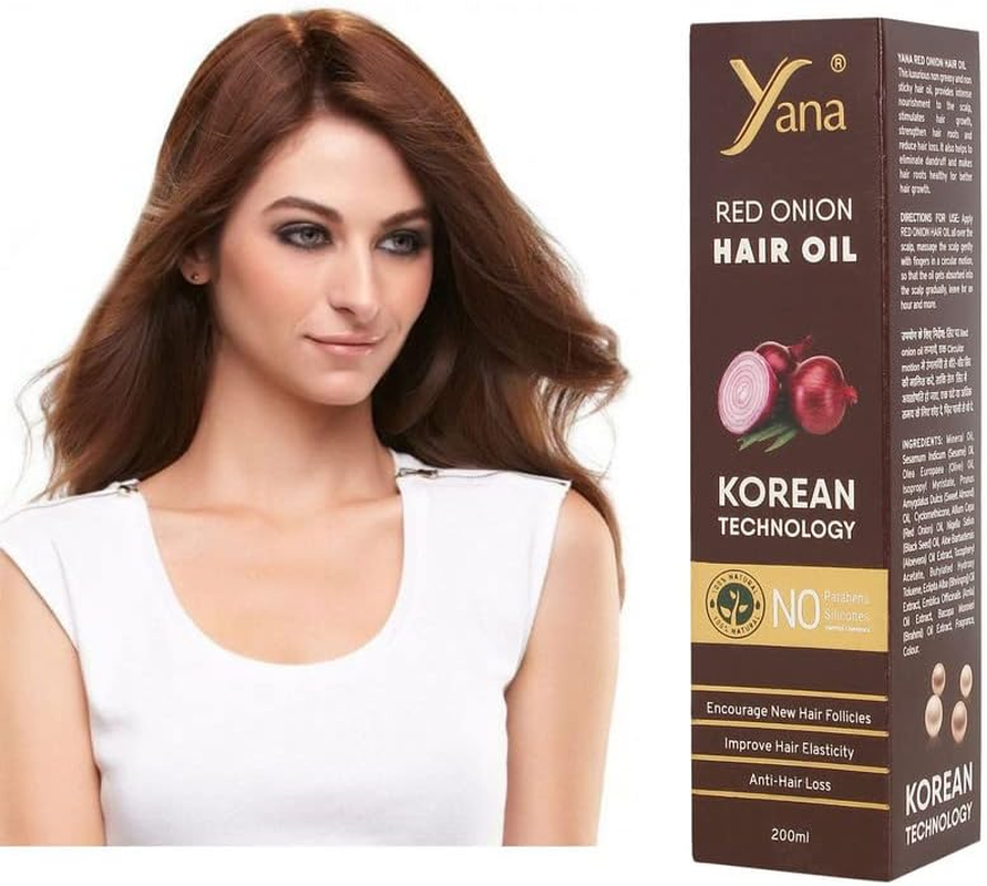 Red Onion Hair Oil for Fall Control & Growth, Strengthen Frizzy & Dry by Korean Technology image number 4