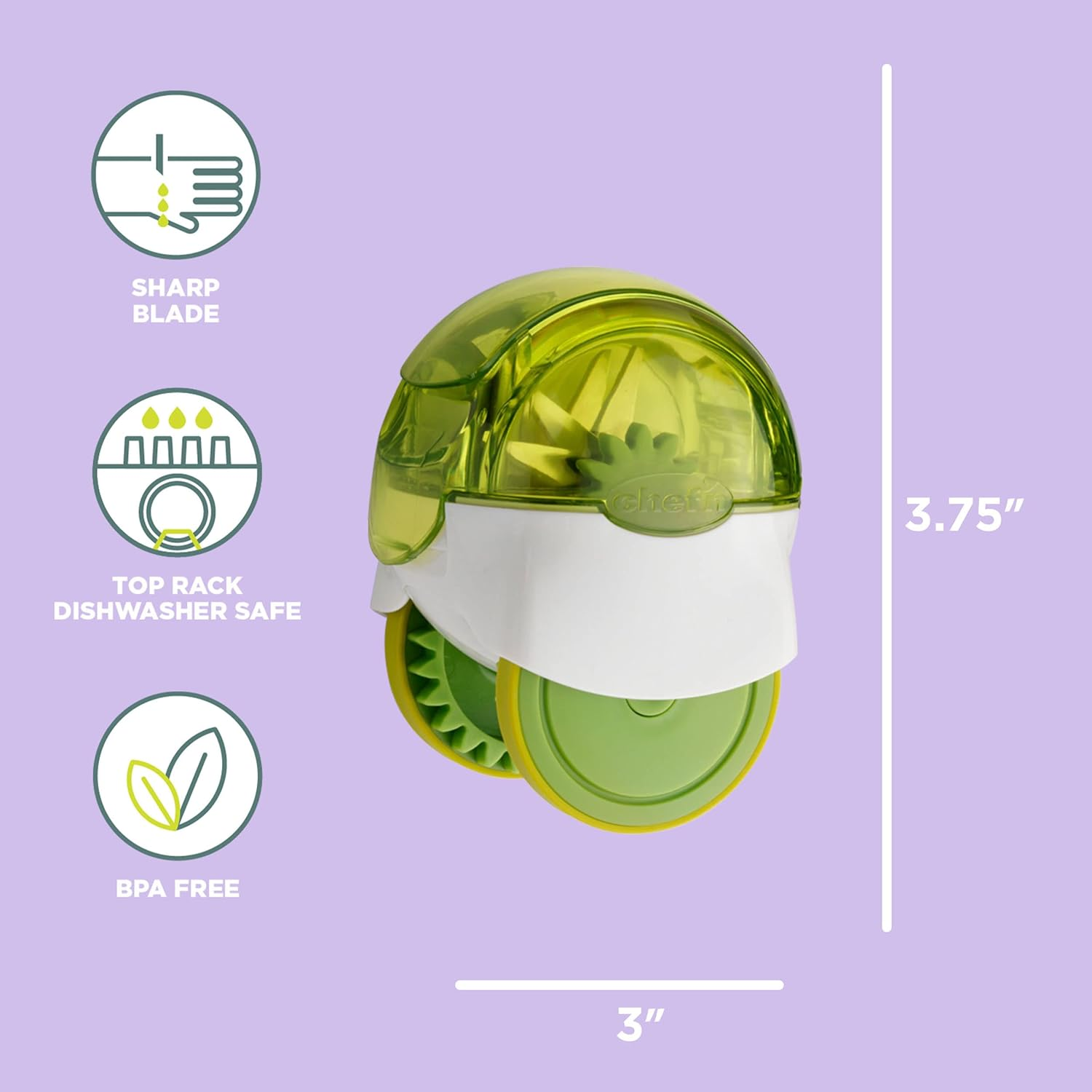 Chef'N 102-663-011 Garliczoom Garlic Chopper, XL, Green image number 6