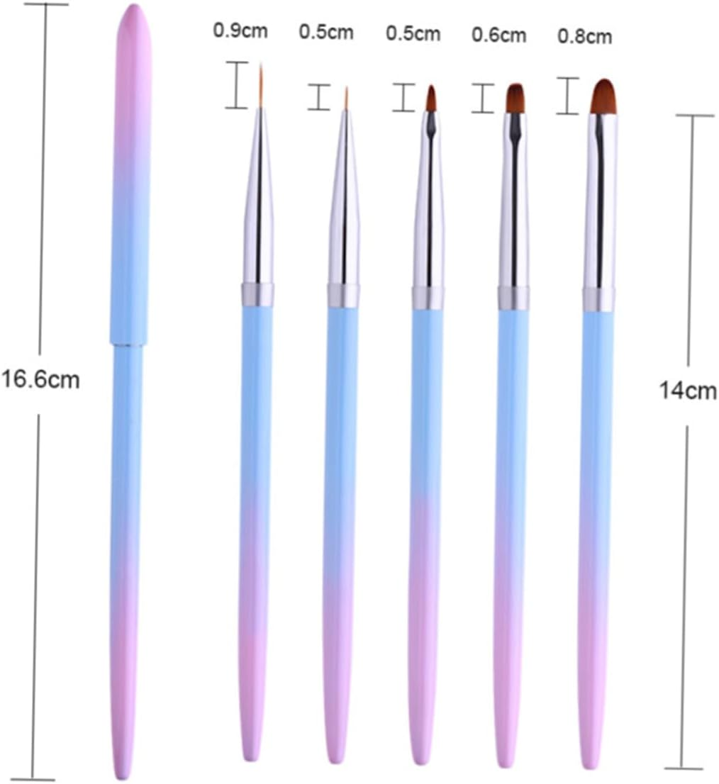 Baluue Gel Painted Pen Metal Rod Nail Pull Pen for Girls Nail Art Design Painting S Art Tool for Fine Work and Manicure image number 2