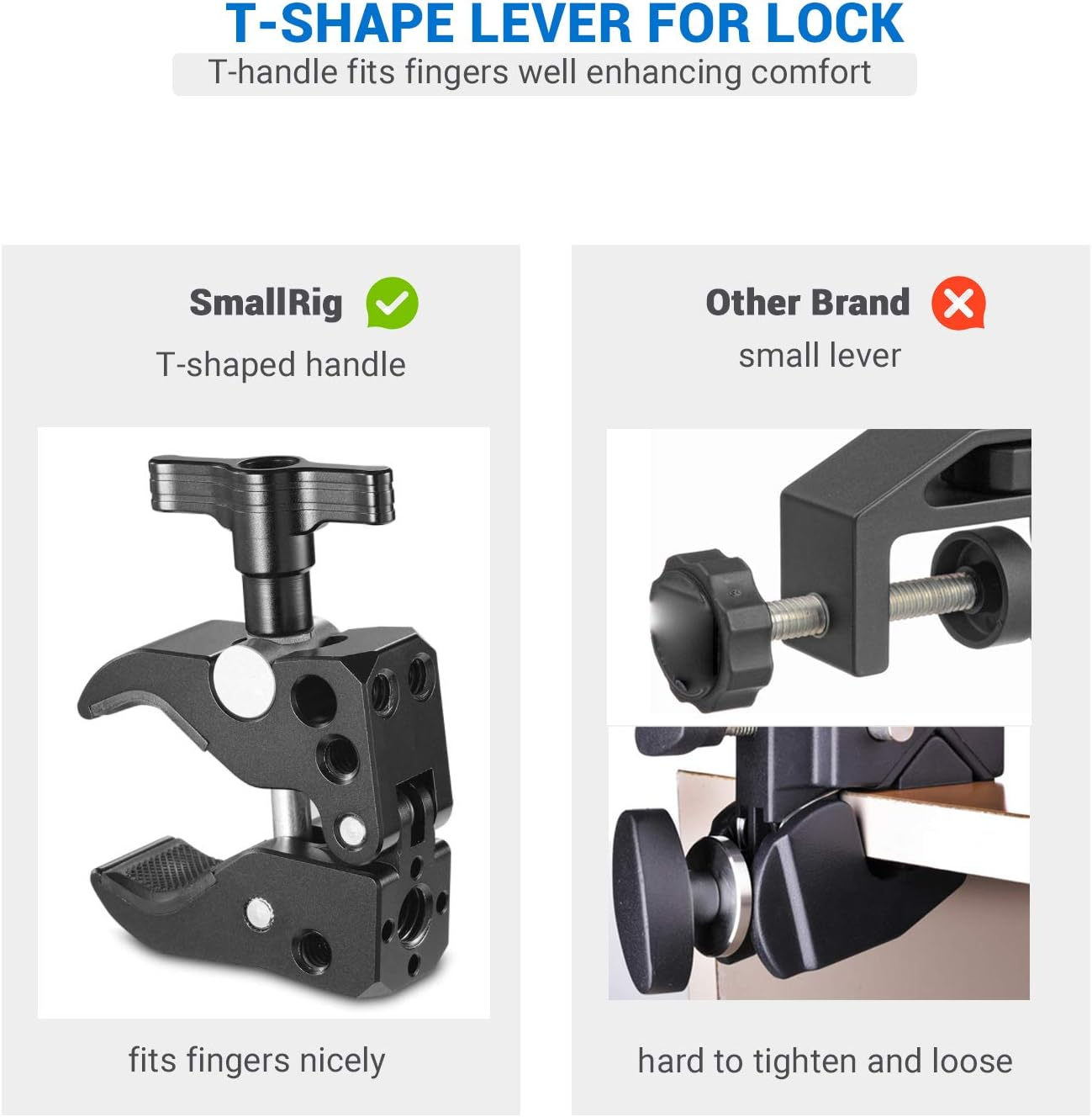 SMALLRIG Super Clamp with Jaw Opens from 10 to 55Mm - 2220 image number 3