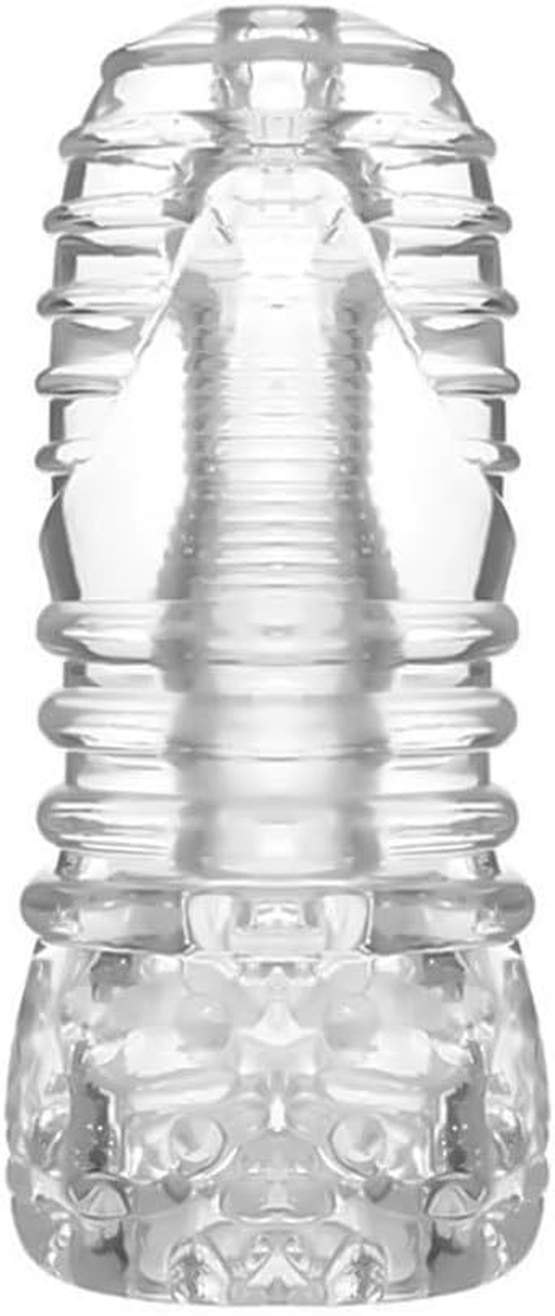 ZERKOR Transparent Male Masturbator &ndash; Manual, TPE, Dual-Ended, Soft, Realistic Textured Pussy Ass Masturbating Stroker, Masturbation Cup Sex Toy for Straight Gay Men, Blowjob and Fuck image number 1