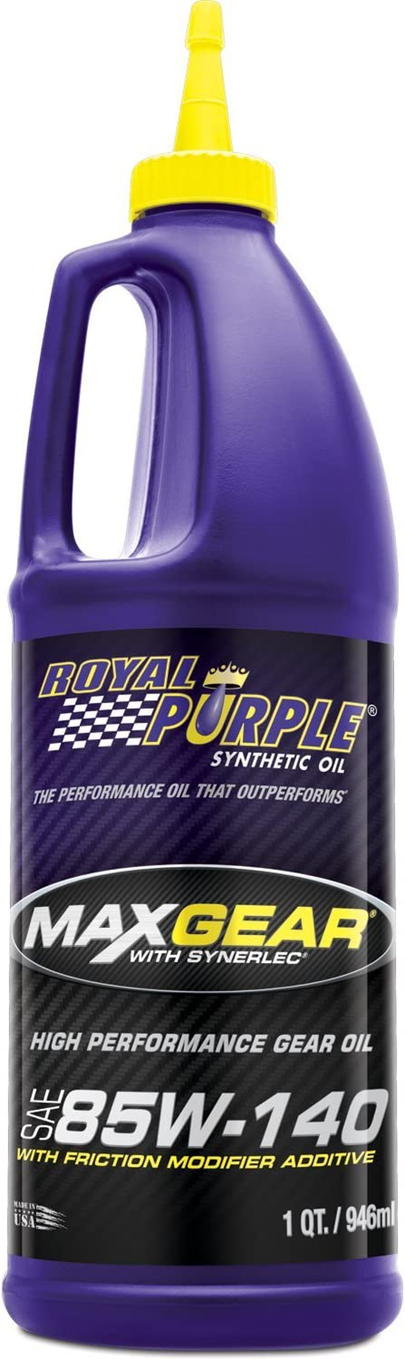 Royal Purple 01303 Max Gear 85W-140 High Performance Synthetic Automotive Gear Oil - 1 Qt.