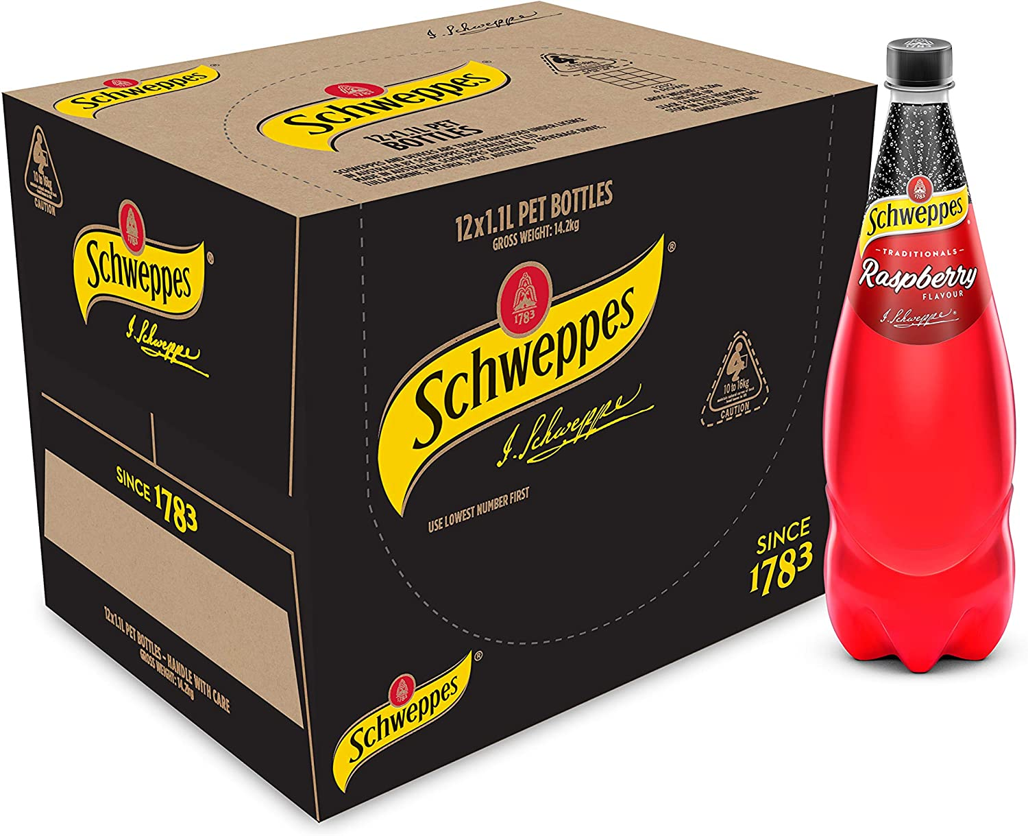 Schweppes Raspberry, 12 X 1.1L image number 1