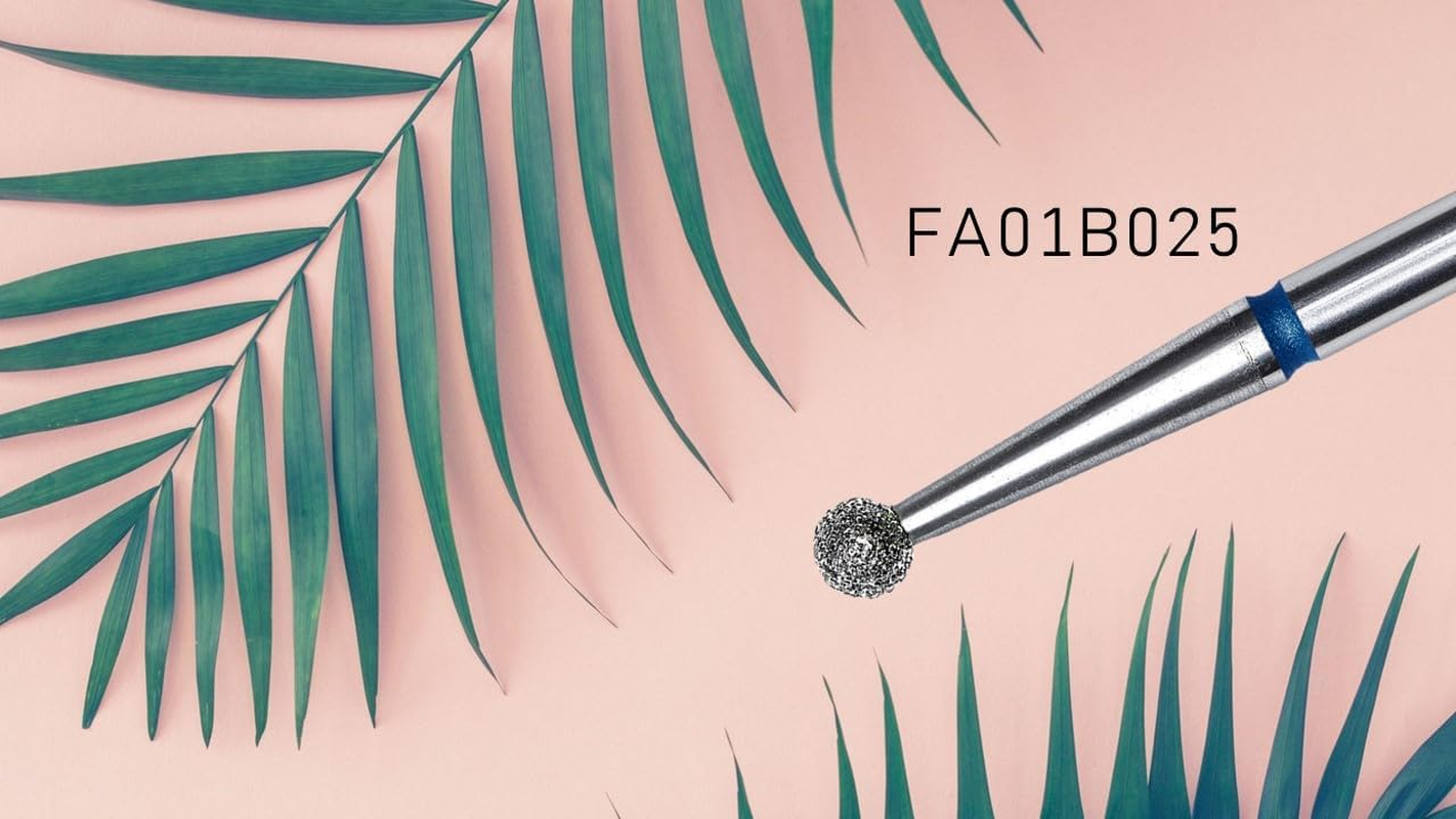 STALEKS PRO Expert Diamond Nail Drill Bit (Ball, Blue, 2.5Mm) &ndash; Medium Grit 120 Multi-Purpose Bit for Hardware Manicure & Pedicure, Pterygium & Cuticle Removal image number 5