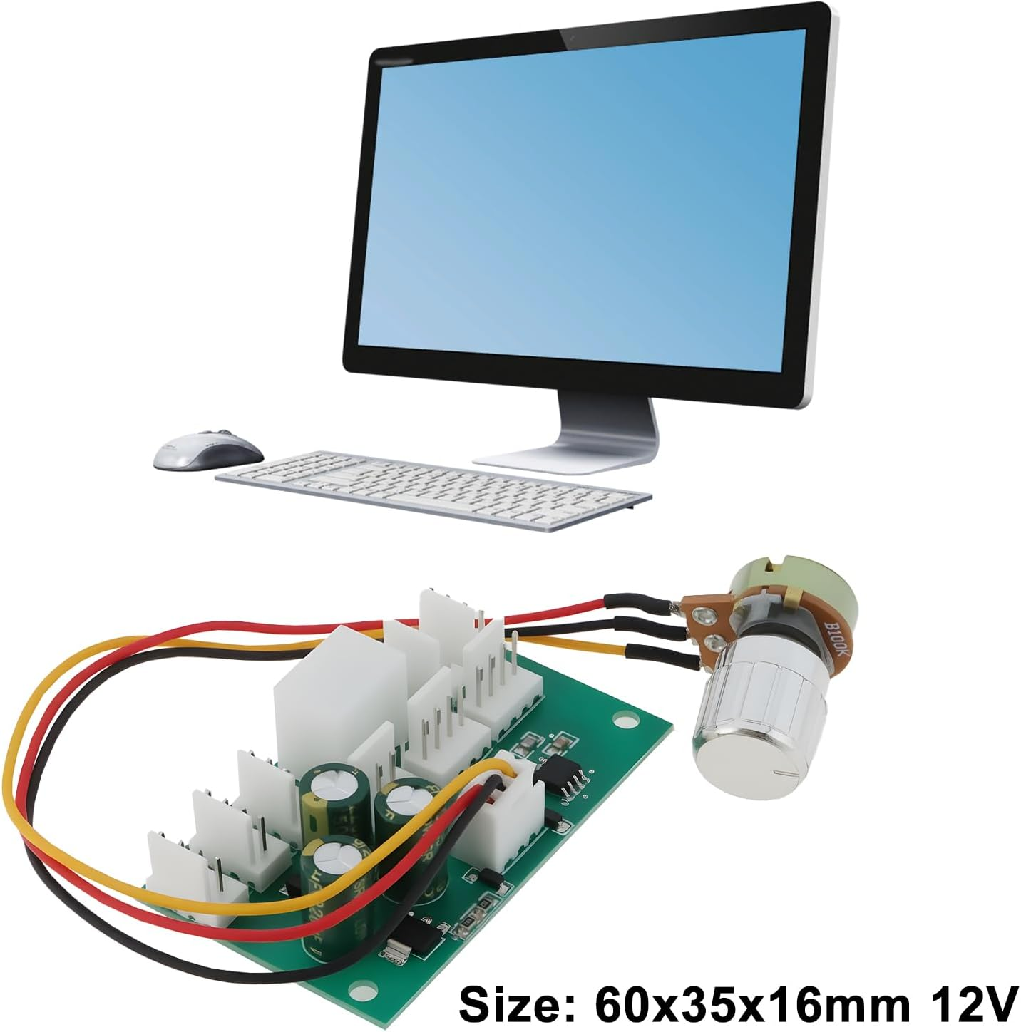 Create Idea 2Pcs 4-Pin 8-Way Fan Speed Controller 60X35X16Mm 12V for Computer image number 4
