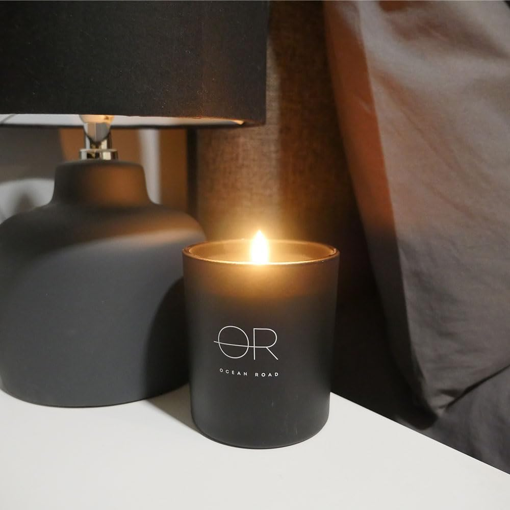 Ocean Road Black Soy Scented Candle 380Gms &ndash; Bold Australian Rainforest Fruits & Captivating Spices Fragrance &ndash; Vegan, Ethically Sourced, Sustainable Luxury Candle with 50 Hour Burn Time image number 2